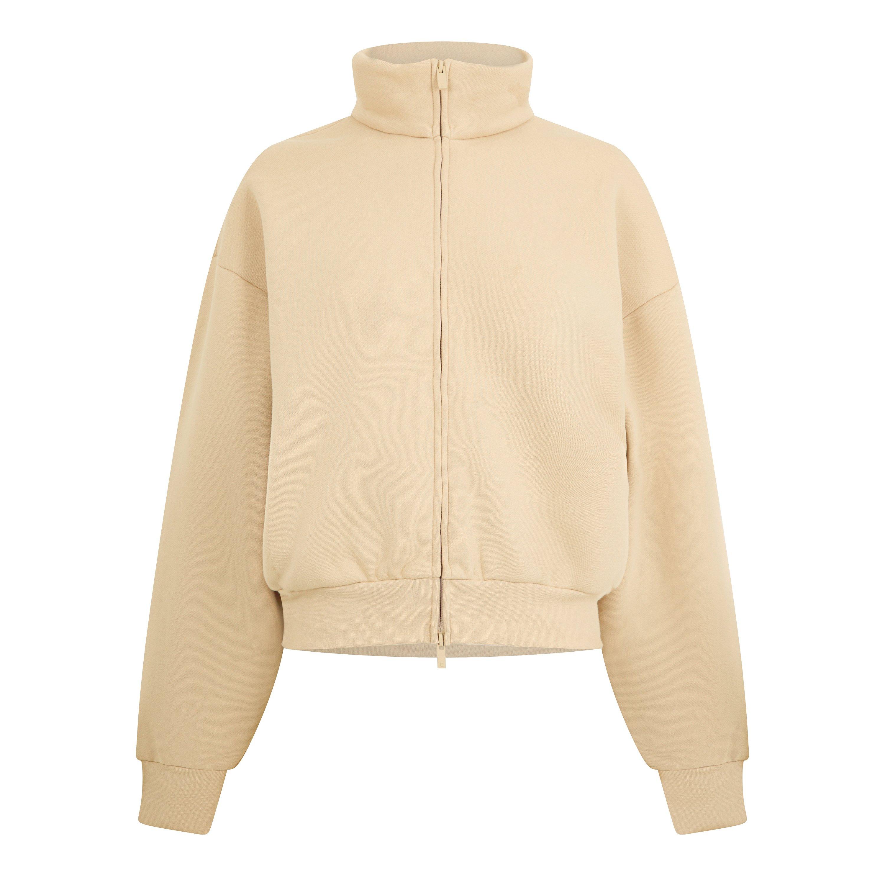 Fear Of God Essentials Women's Full Zip Fleece - Sand - 6 (2XS)