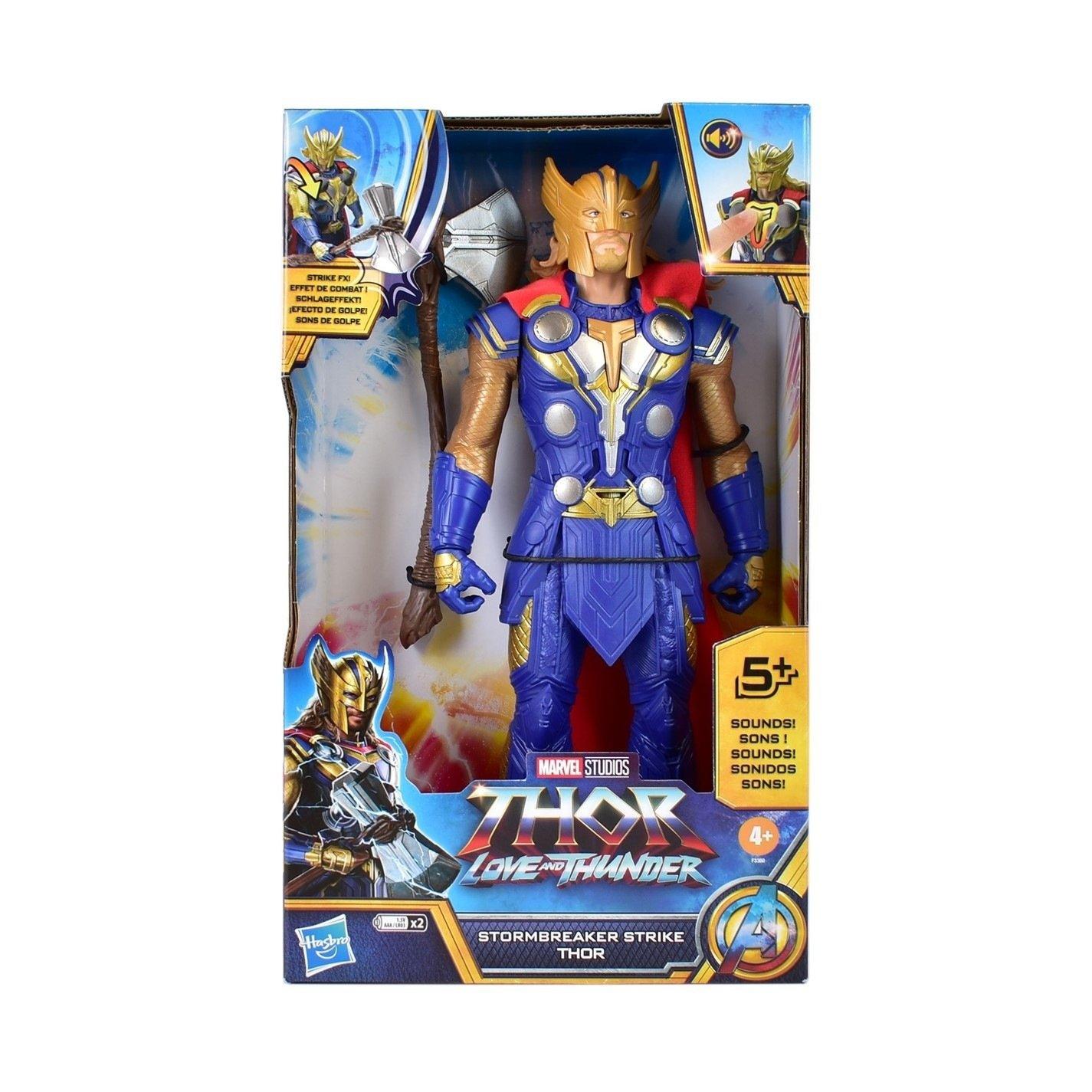 Marvel  Kids Thor Love And Thunder Stormbreaker Strike Thor Action Figure - 