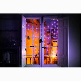 Star Halloween Curtain Lights 53 black one size