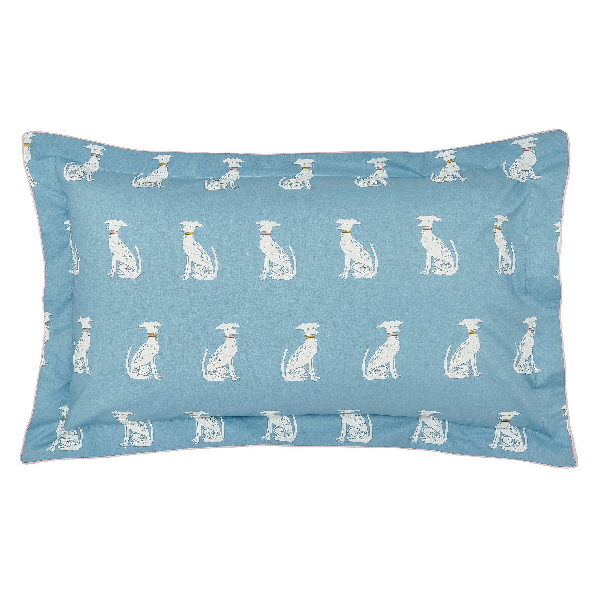 Blue - Joules - Blockprint Dogs Duvet Cover Set Blue - 3