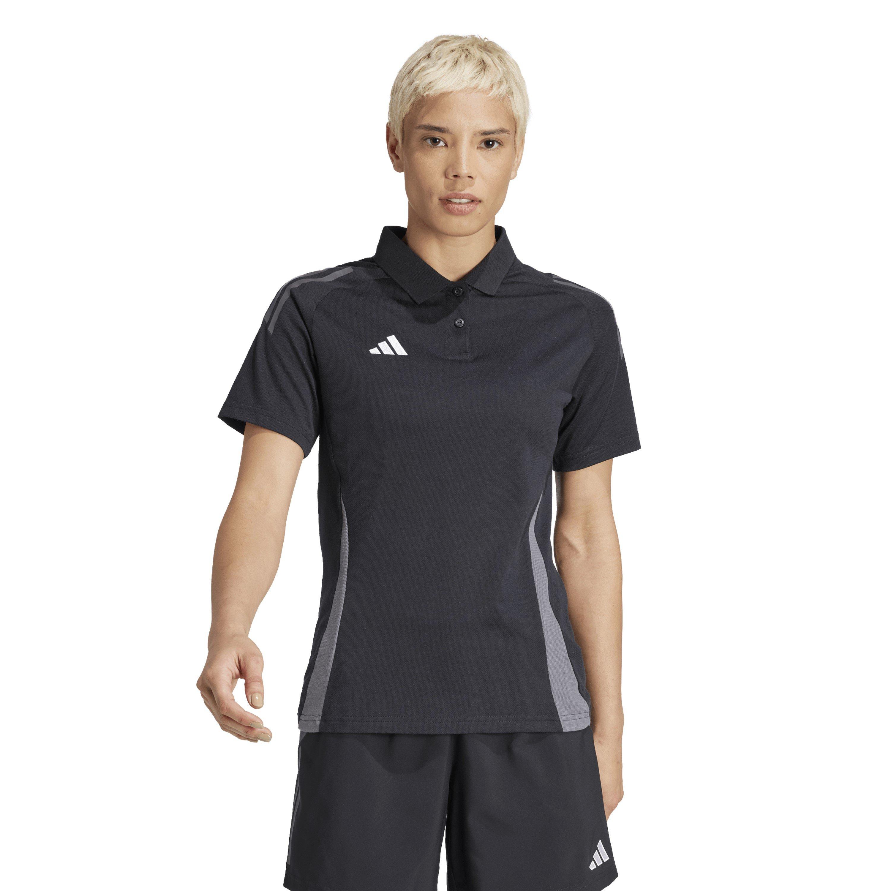 Black/Dark Grey - adidas - Tiro24 C Polo W Shirt Womens - 2