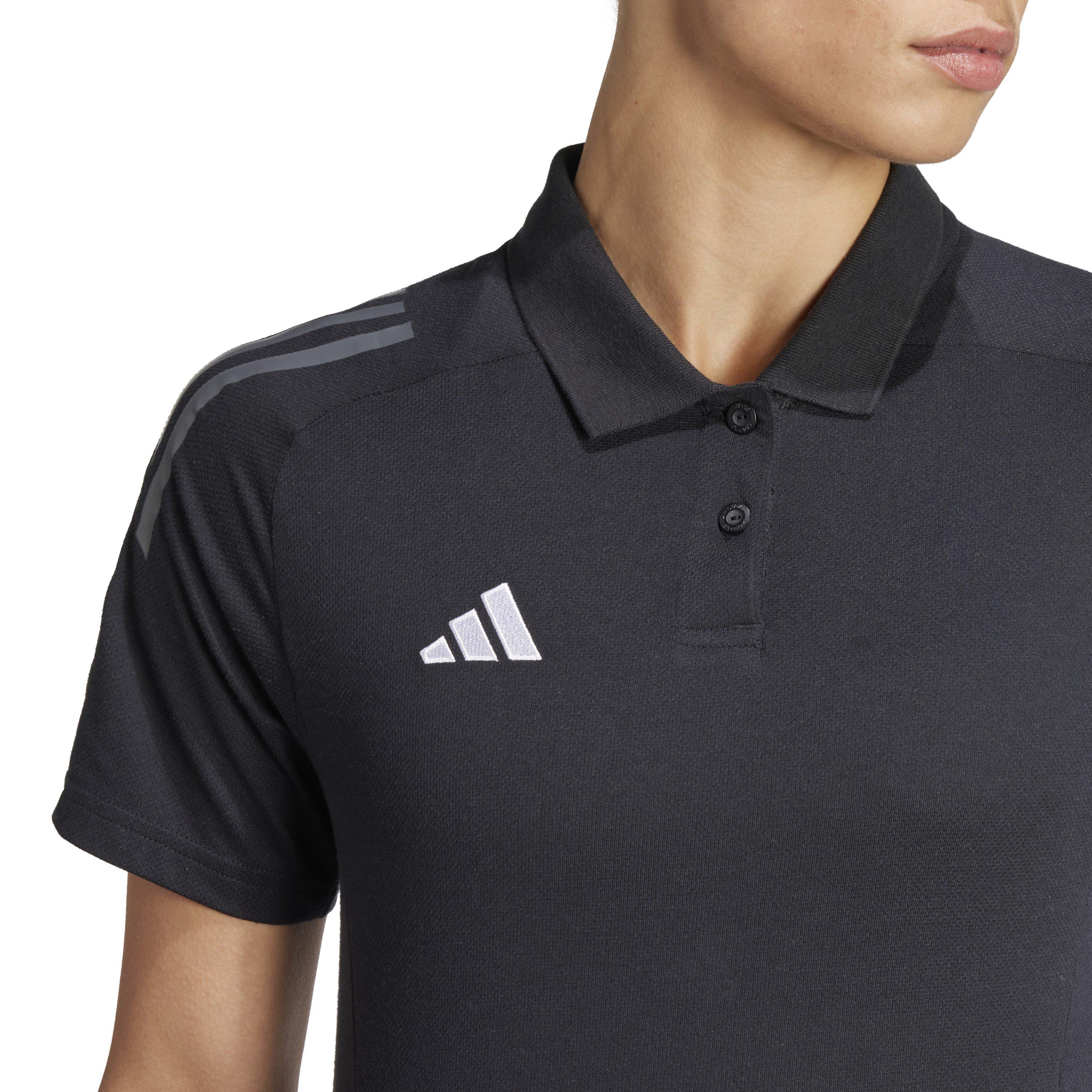 Black/Dark Grey - adidas - Tiro24 C Polo W Shirt Womens - 4