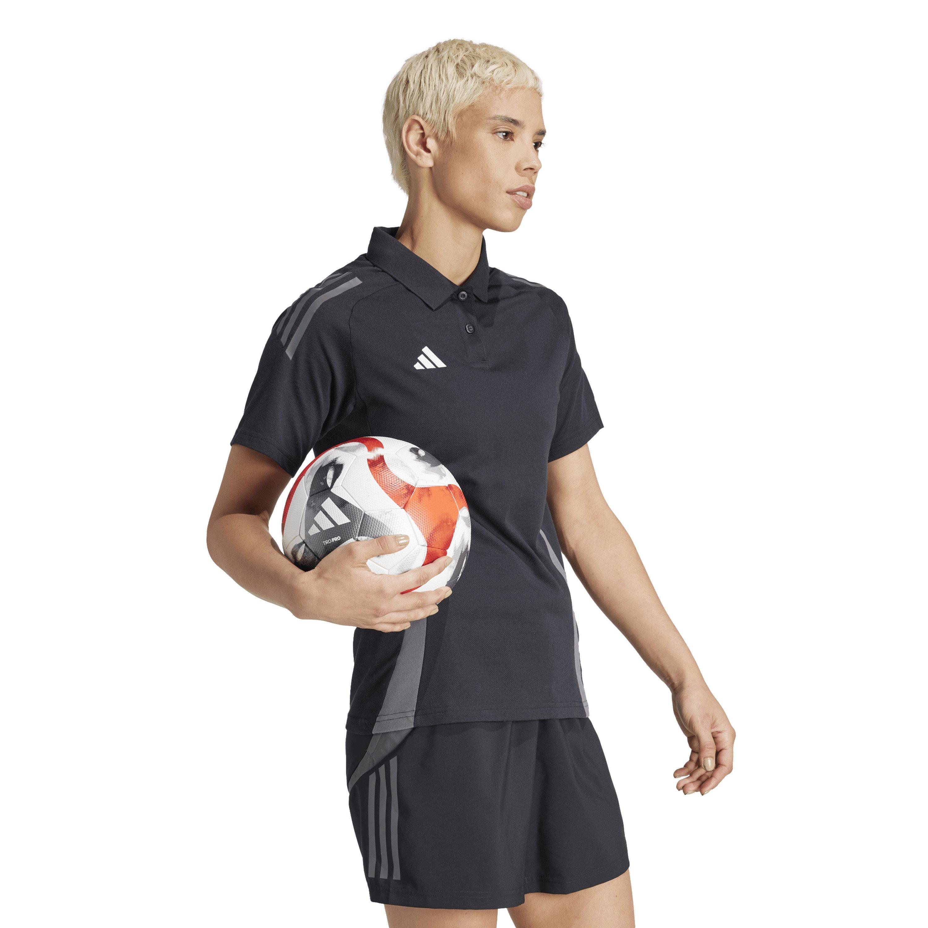 Black/Dark Grey - adidas - Tiro24 C Polo W Shirt Womens - 6