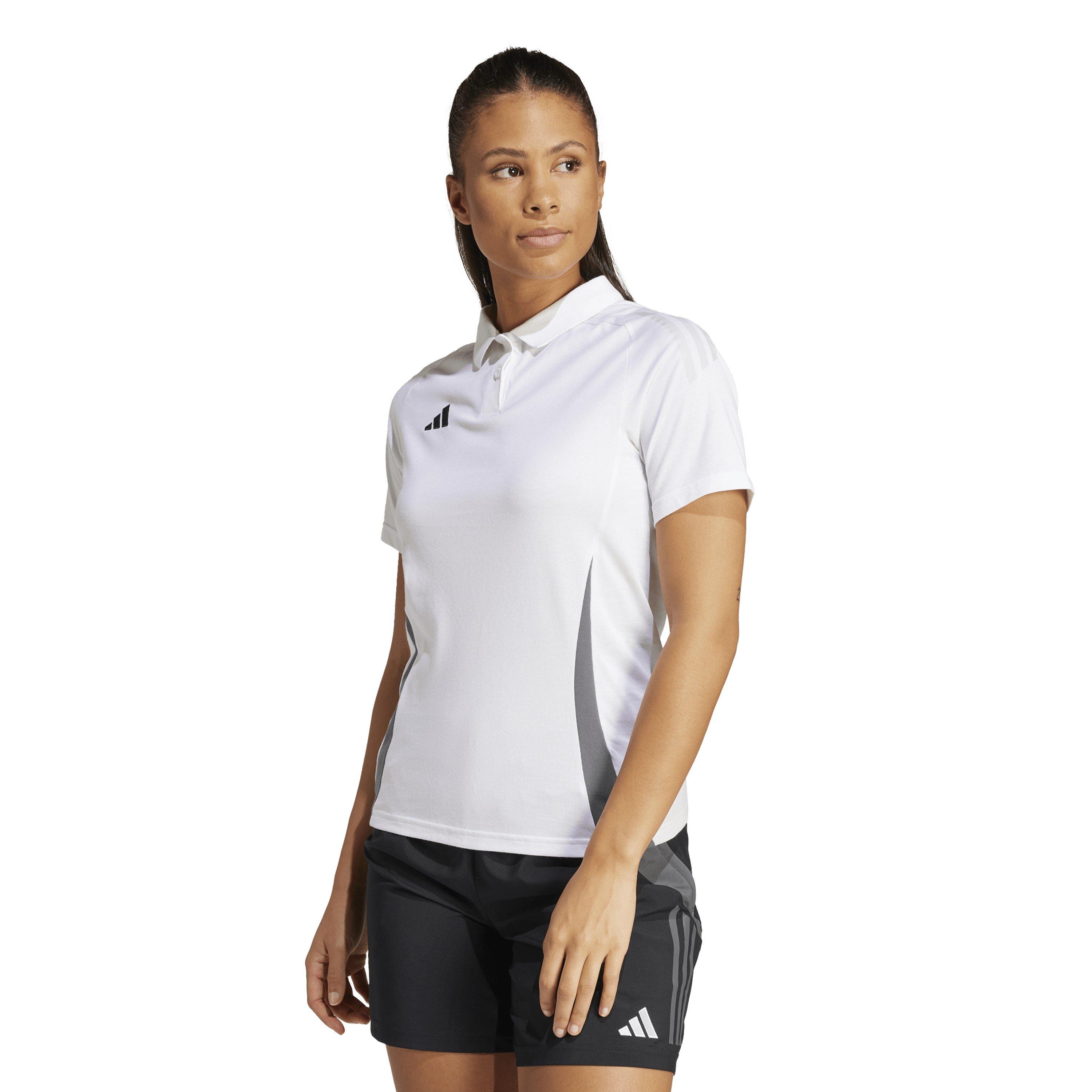 White - adidas - Women's Tiro24 Performance Polo Shirt - 2