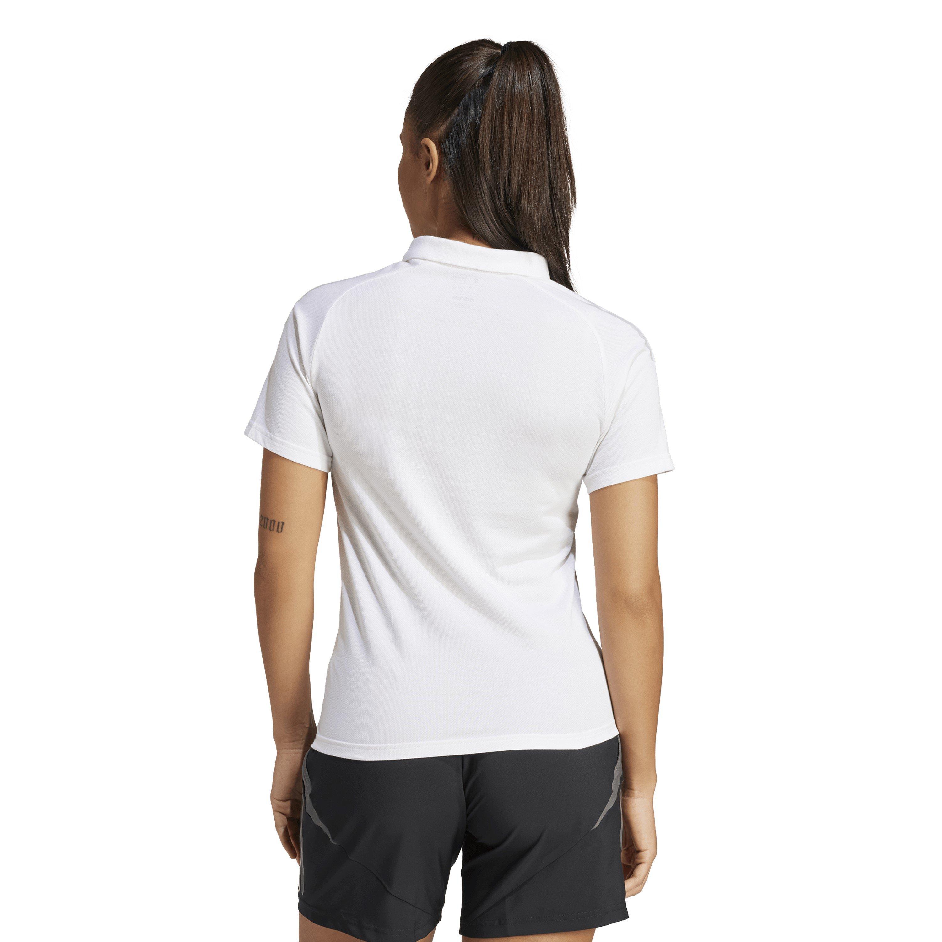 White - adidas - Women's Tiro24 Performance Polo Shirt - 3