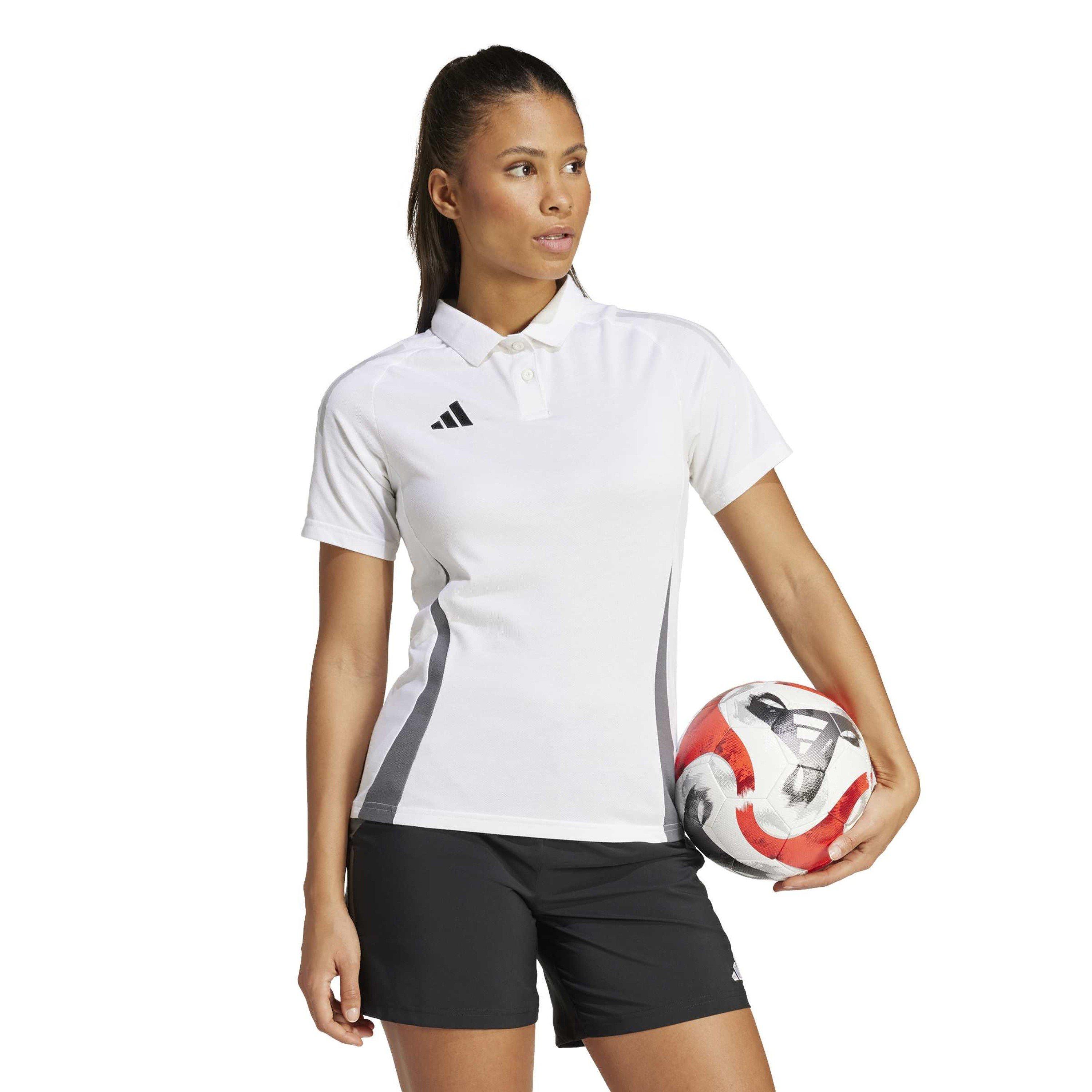 White - adidas - Women's Tiro24 Performance Polo Shirt - 6