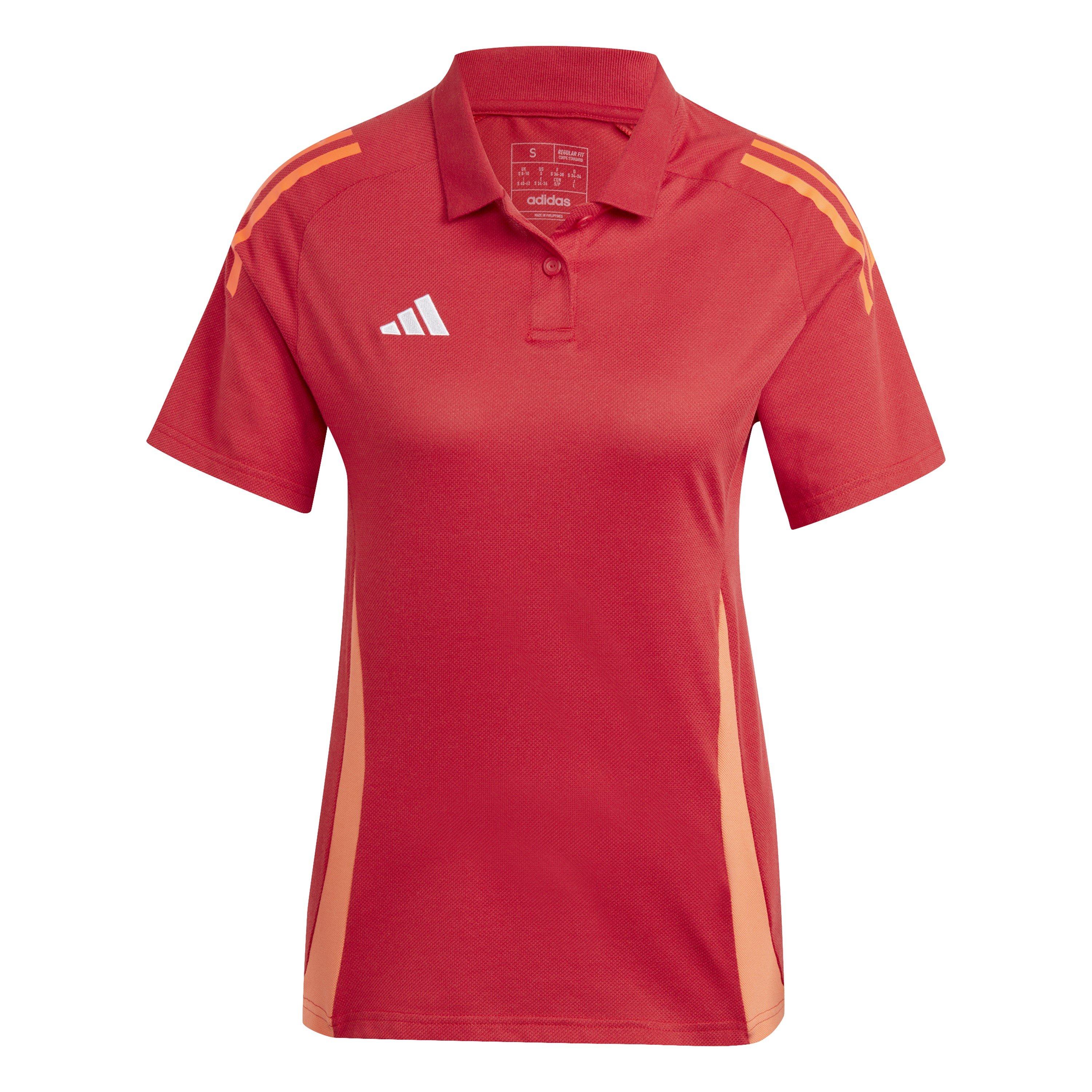 Adidas Women's Tiro24 Performance Polo Shirt - Power Red - 14 (L)