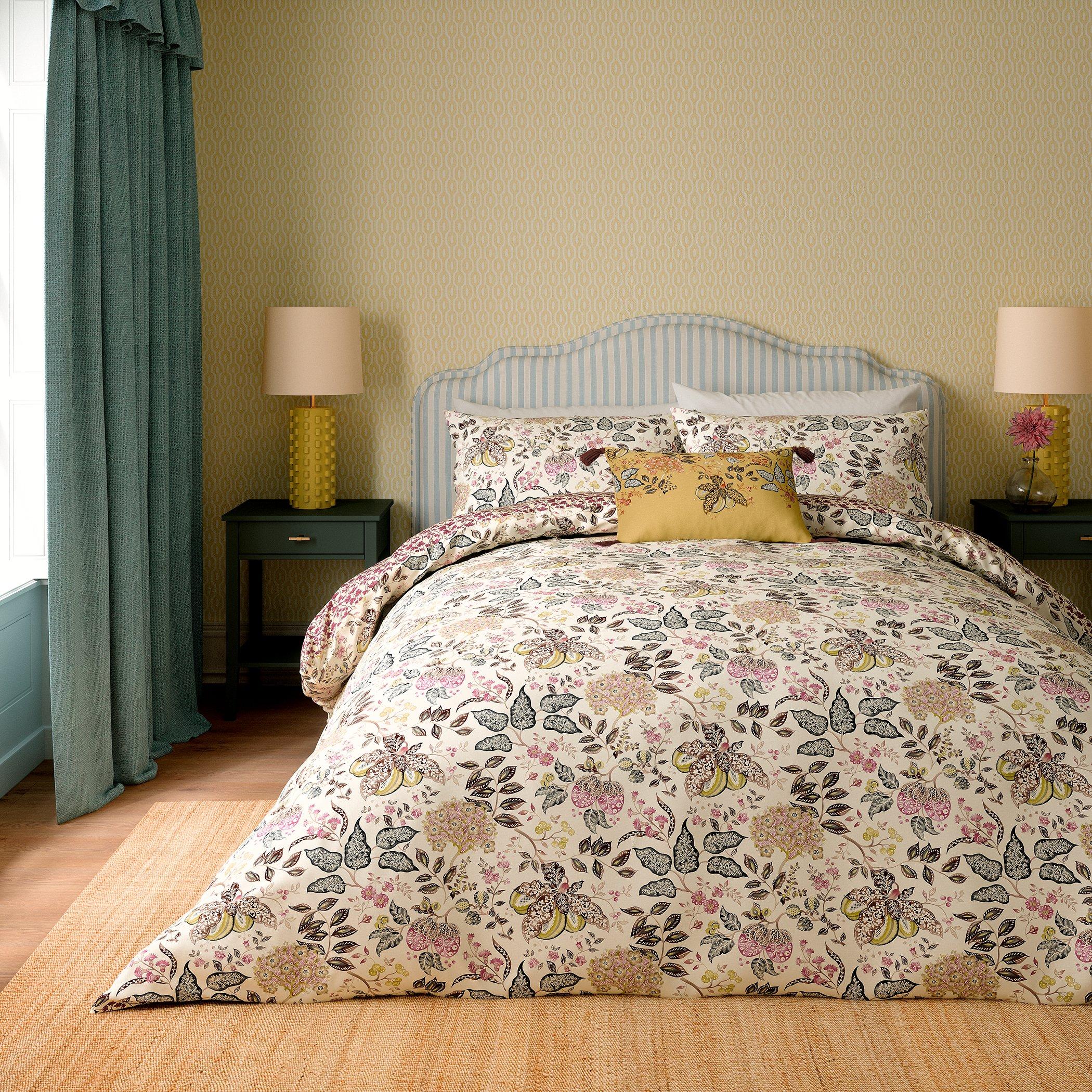 Sanderson Madagascar Duvet Cover Set - Damson - Double