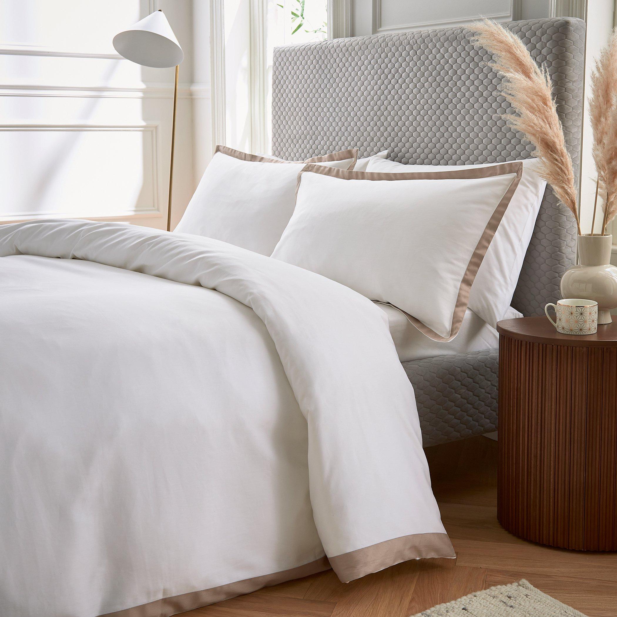 Truffle / Chalk - Bedeck of Belfast - Olenna Duvet Cover Set - 2