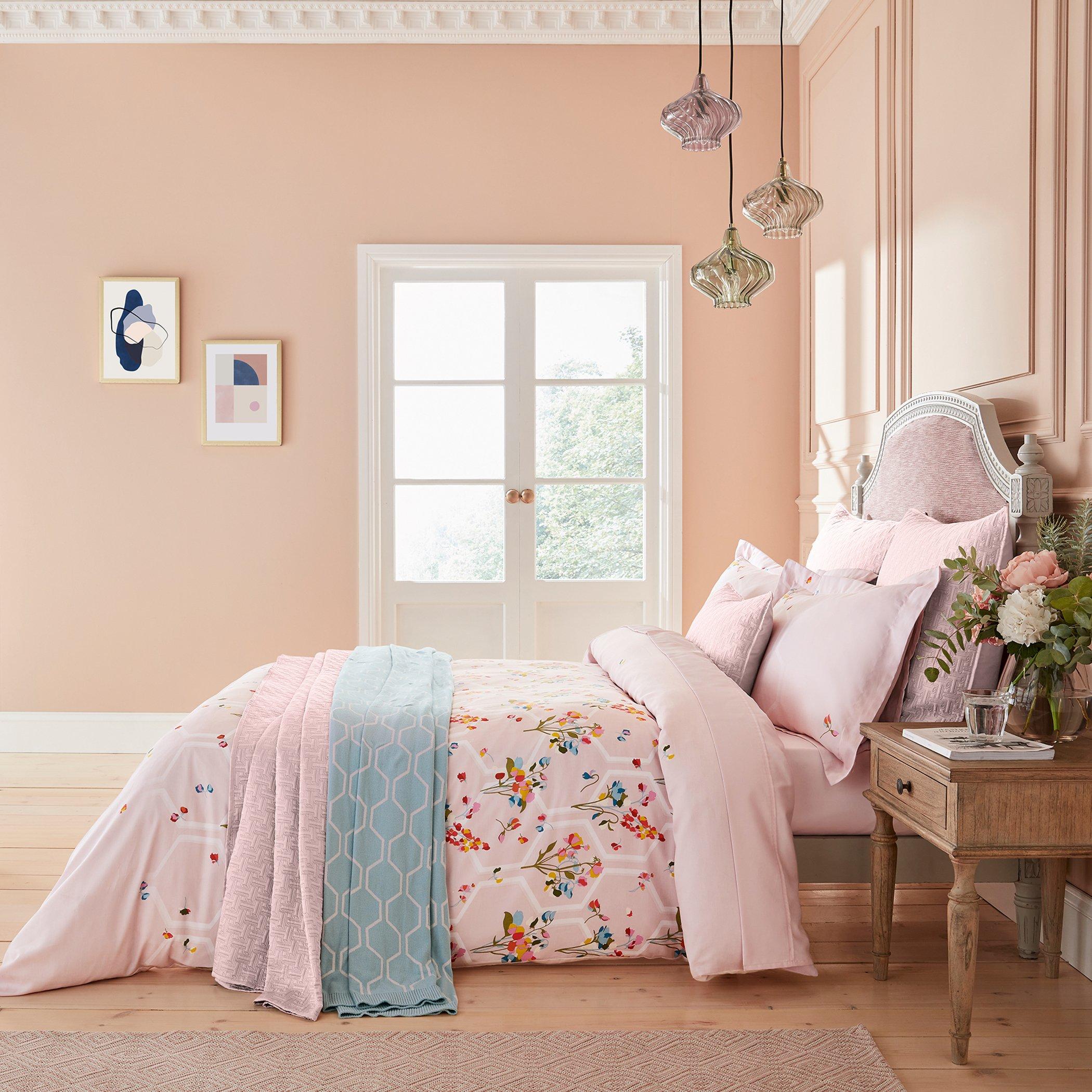 Soft Pink - Ted Baker Home - Peppermint Duvet Cover Set - 1