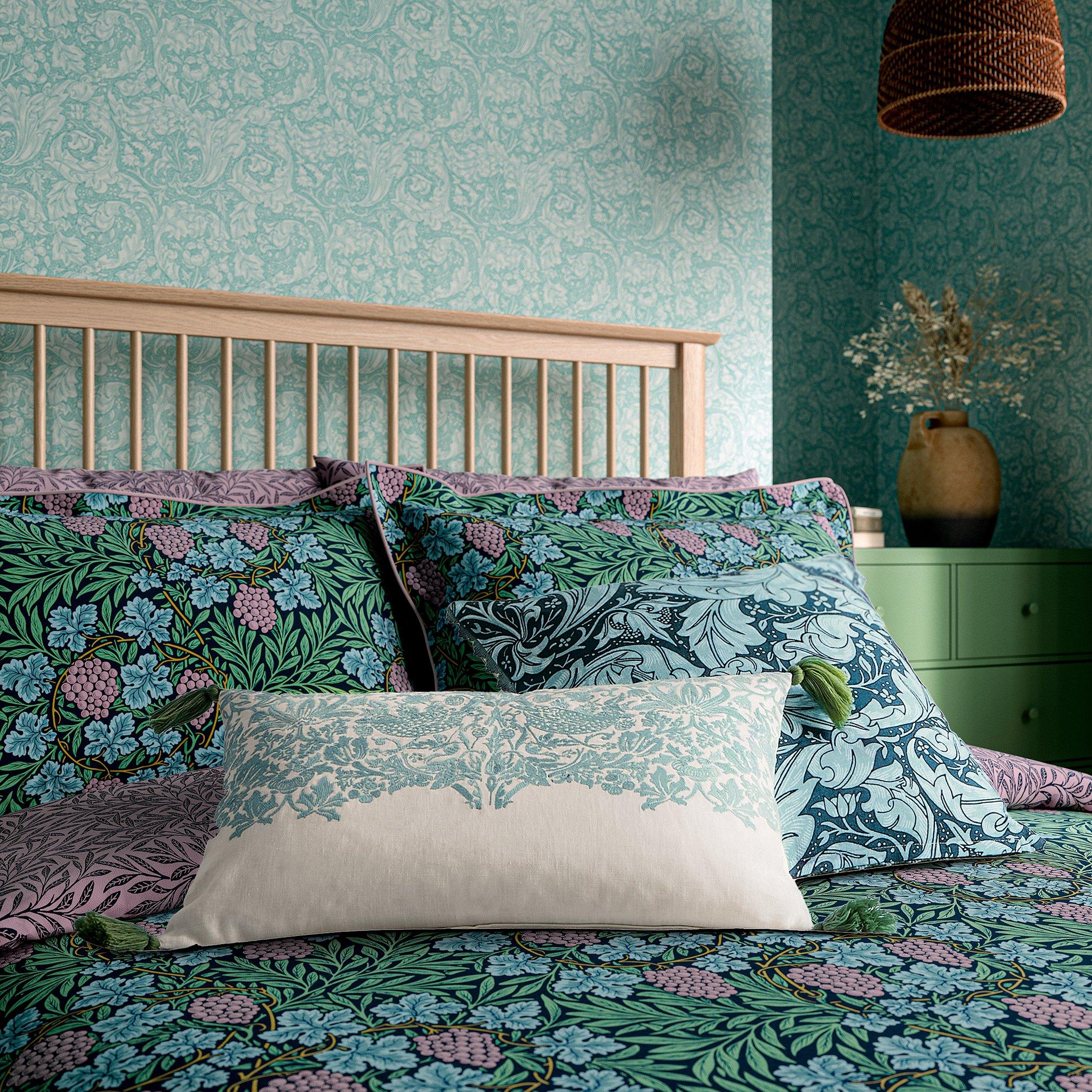 Teal & Lilac - Morris and Co - Vine Teal & Lilac Duvet Cover Set - 2