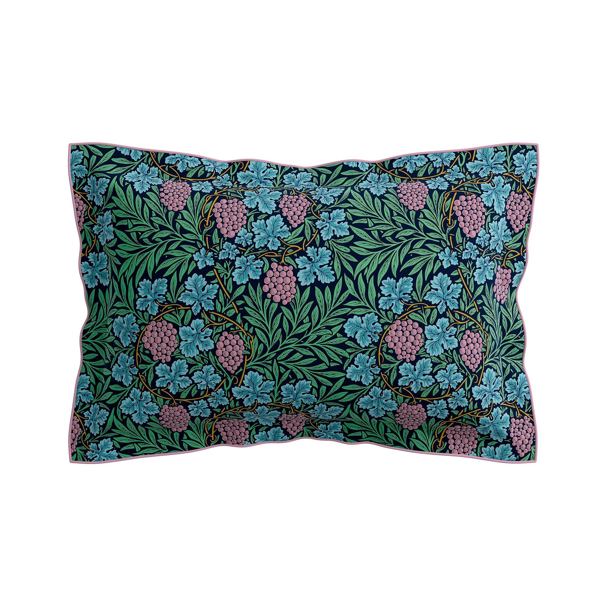 Teal & Lilac - Morris and Co - Vine Teal & Lilac Duvet Cover Set - 3