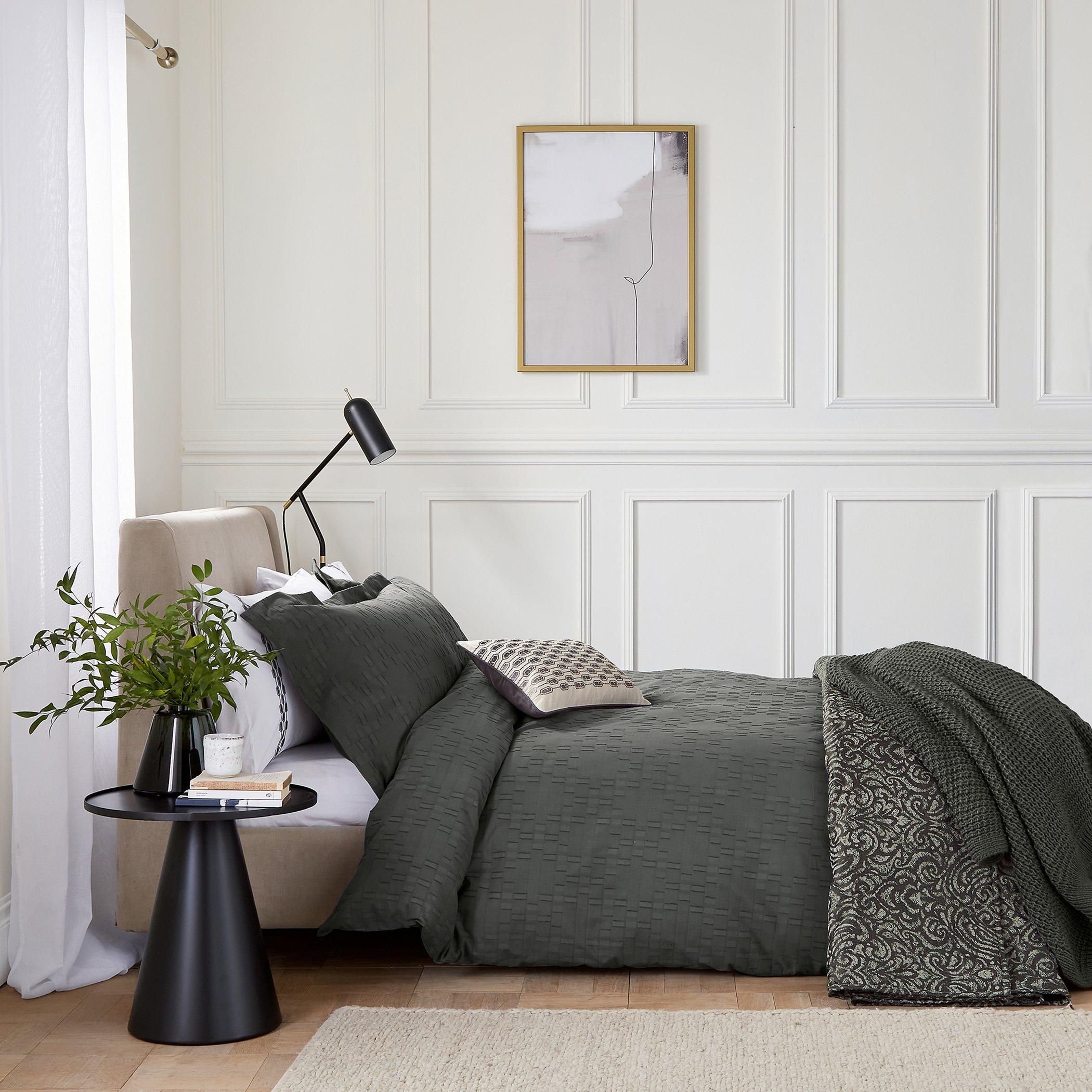 Bedeck Of Belfast  Yana Duvet Cover Set - Charcoal - King