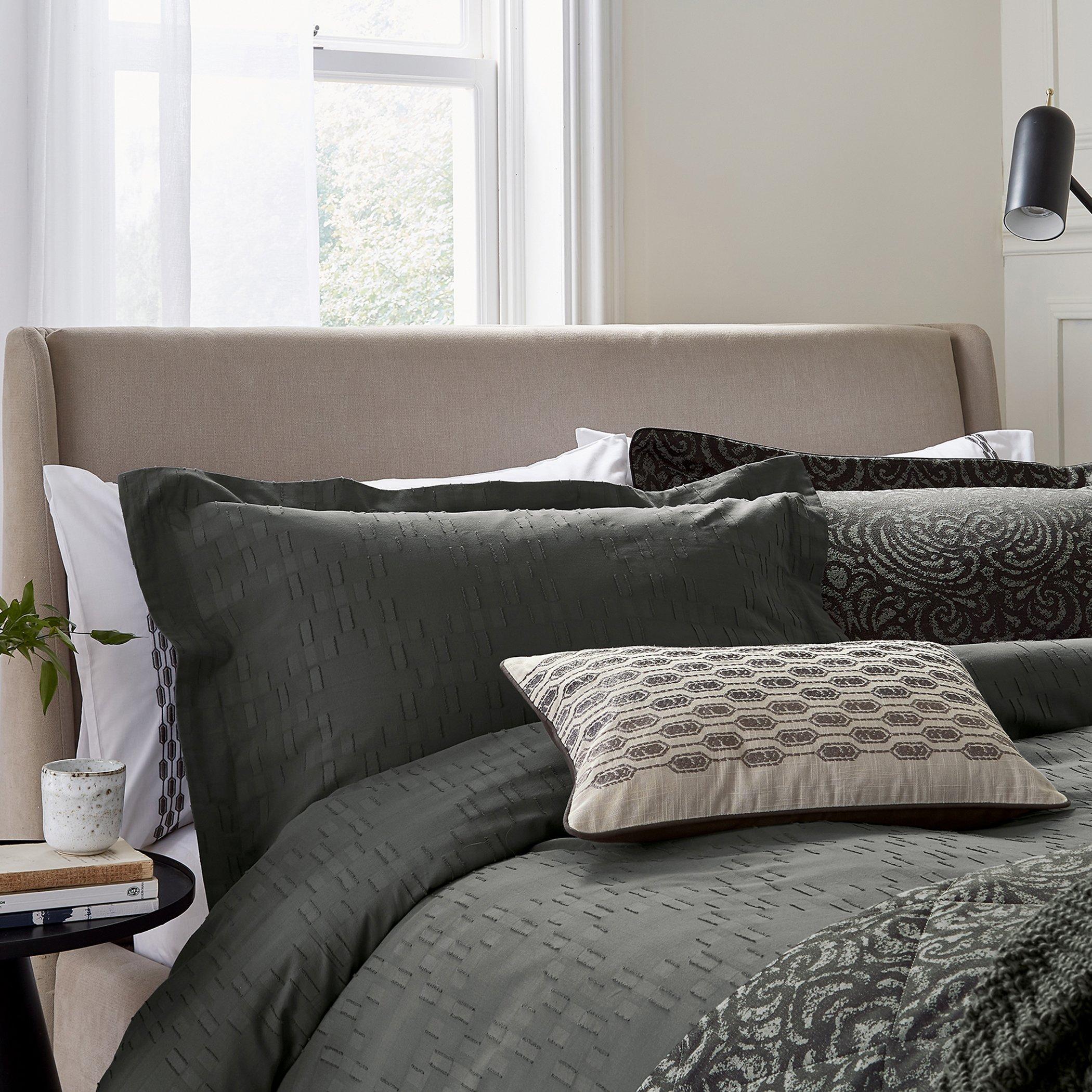 Charcoal - Bedeck of Belfast - Yana Duvet Cover Set - 2