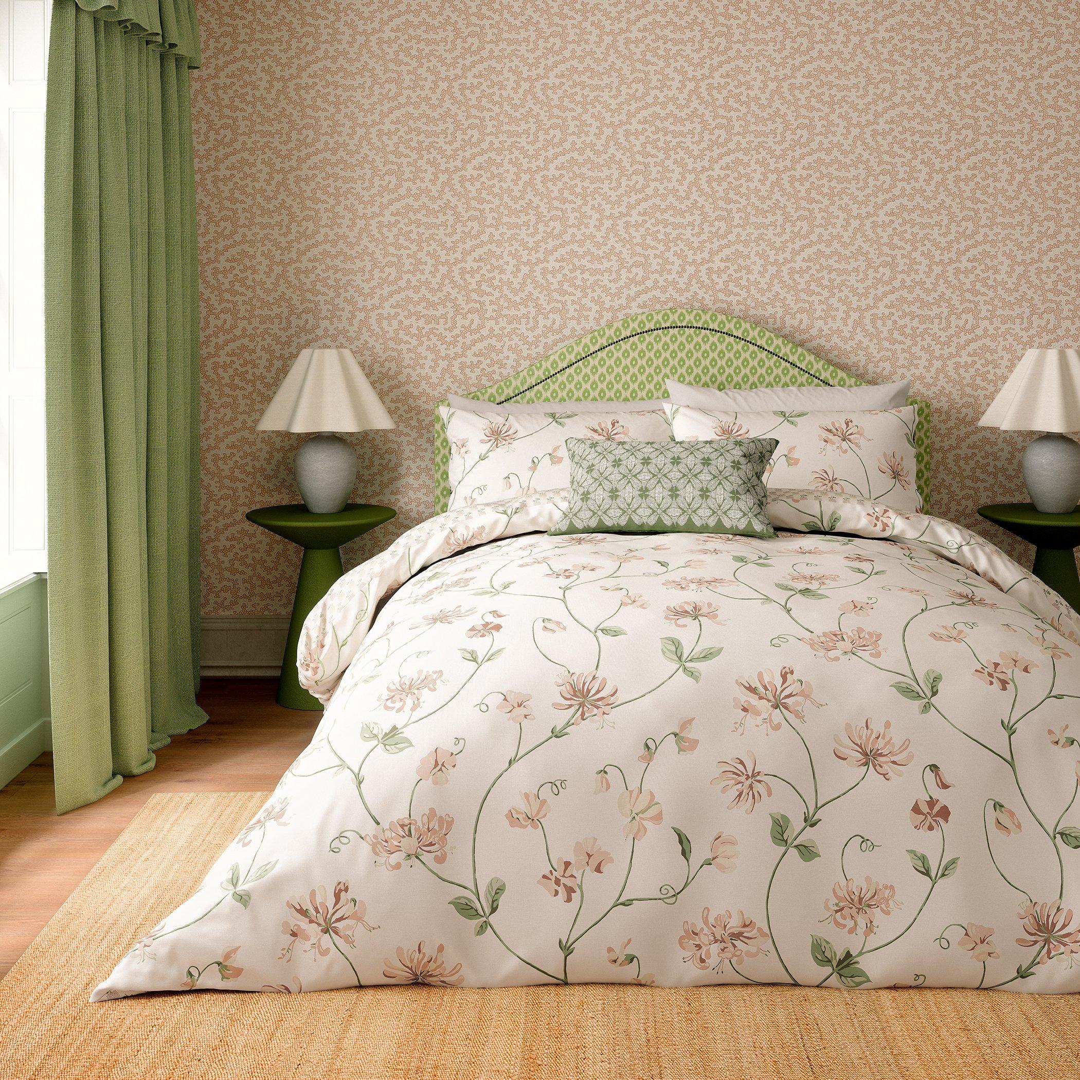 Rose - Sanderson - Honeysuckle & Sweetpea Duvet Cover Set - 1