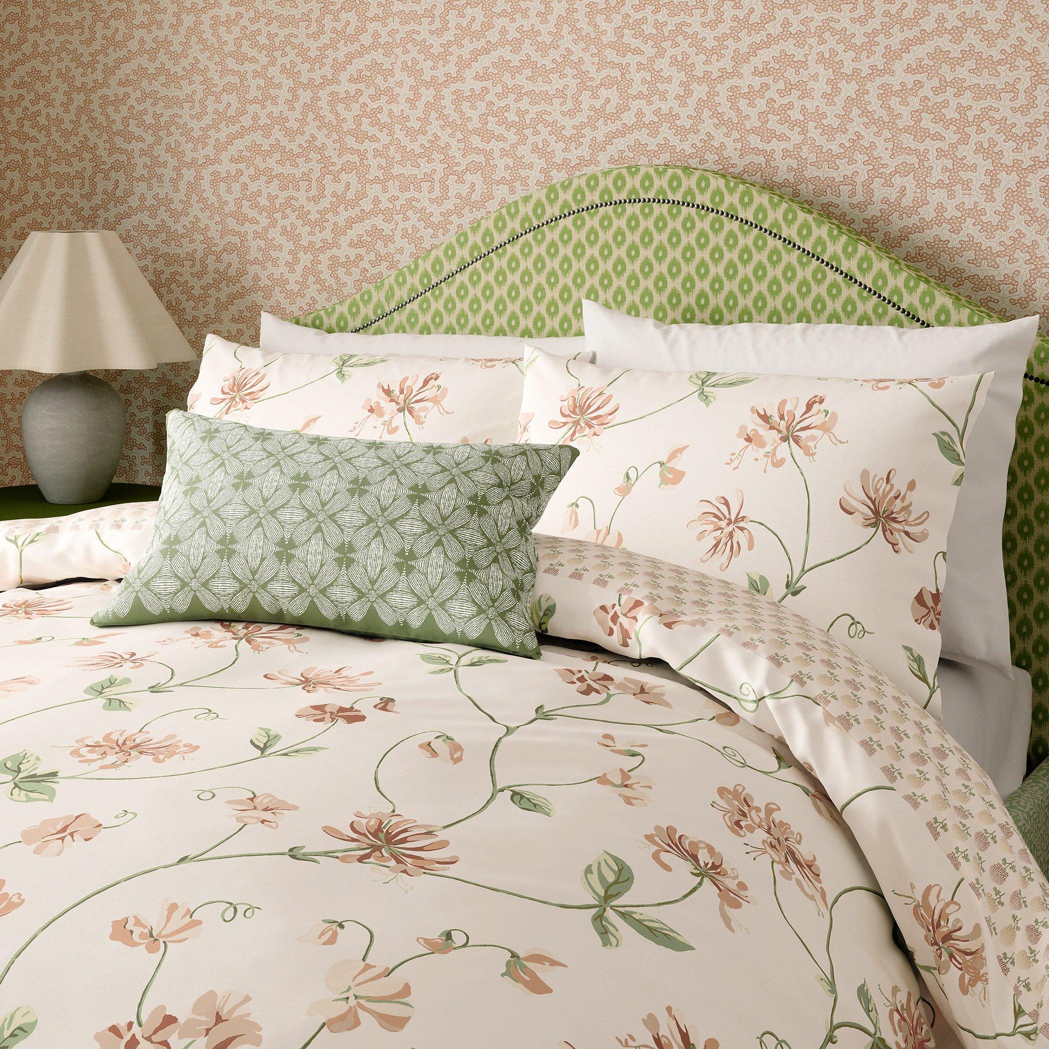 Rose - Sanderson - Honeysuckle & Sweetpea Duvet Cover Set - 2