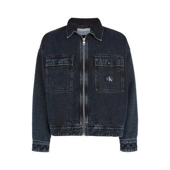 Calvin Klein Jeans Padded Denim Zip Shirt Jacket