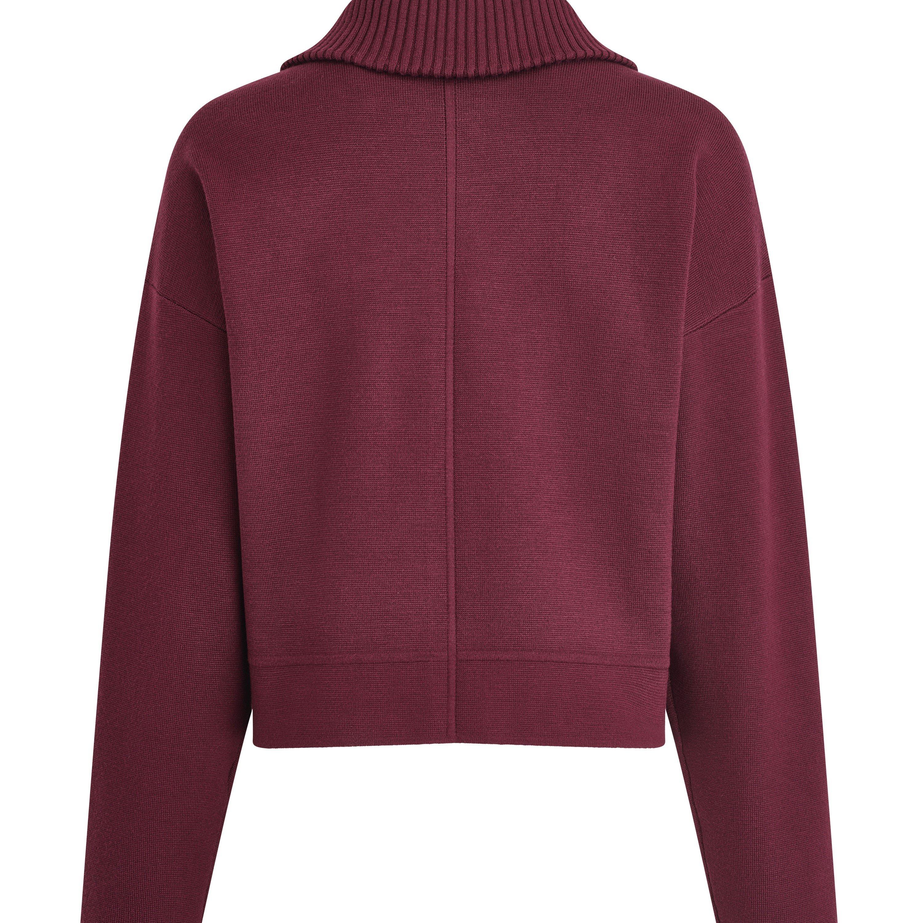 Cabernet - DKNY - Women's DKNY Sportswear Long-Sleeve Full-Zip Knit Jacket - 11