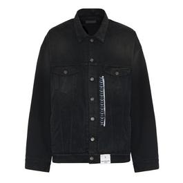 Balenciaga Size Sticker Denim Jacket