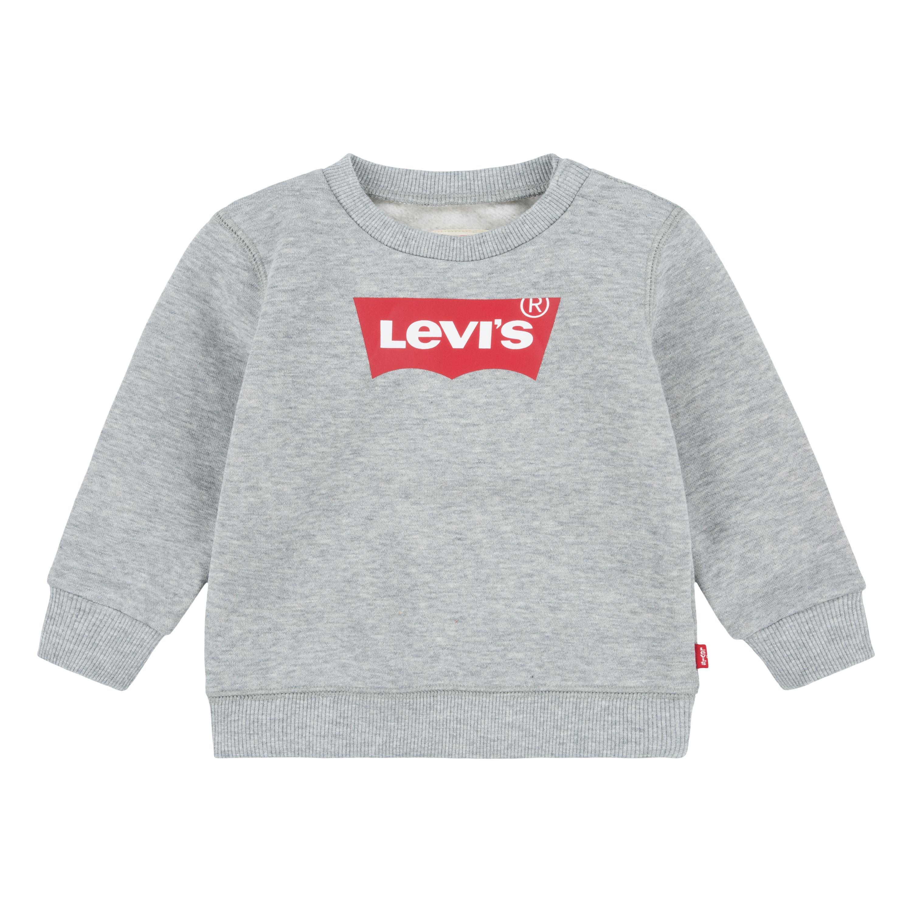 Levis  Newborn 1St Batwing Logo Sweatshirt Babies - Grey C87 - 9 Months