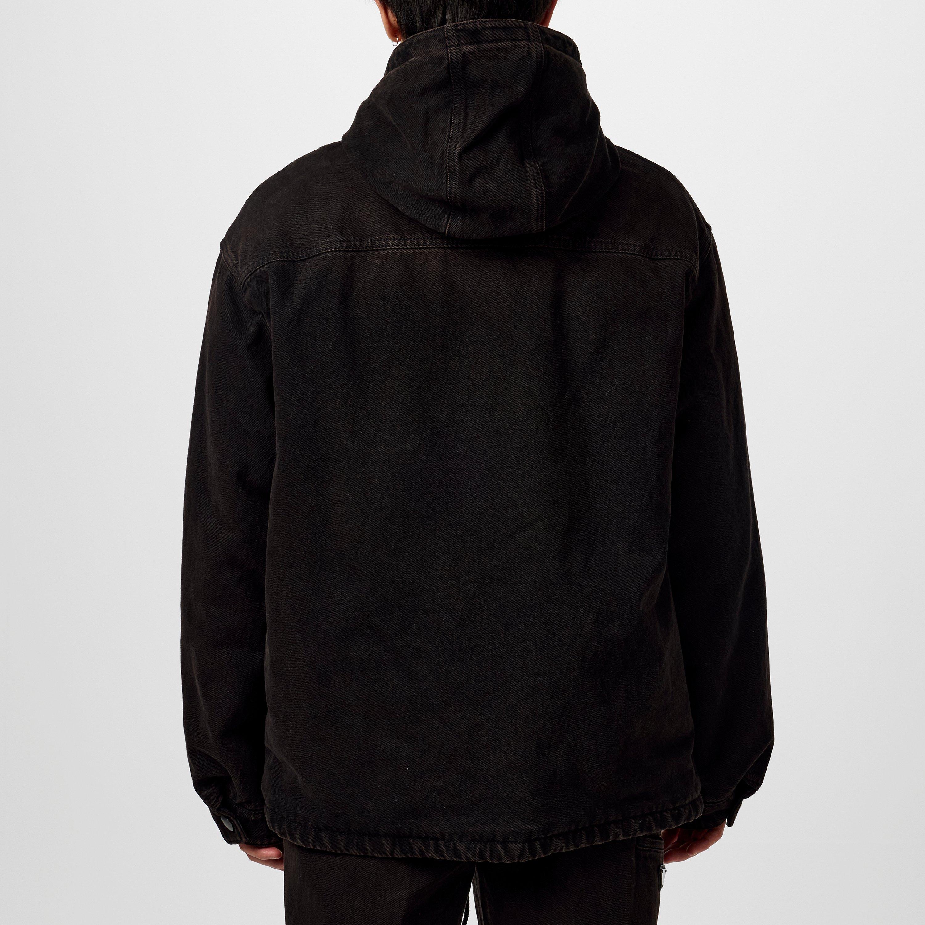 Brown - Prada - Men's Cotton Hooded Long Sleeve Zip Denim Jacket - 4