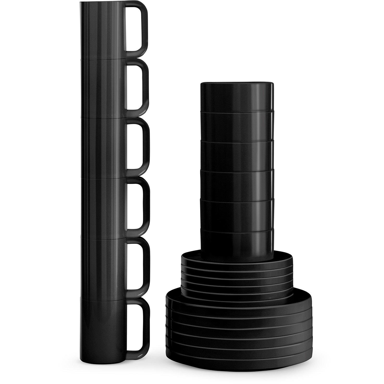 Black - Heller - Max Mugs - Set of 6 - 2