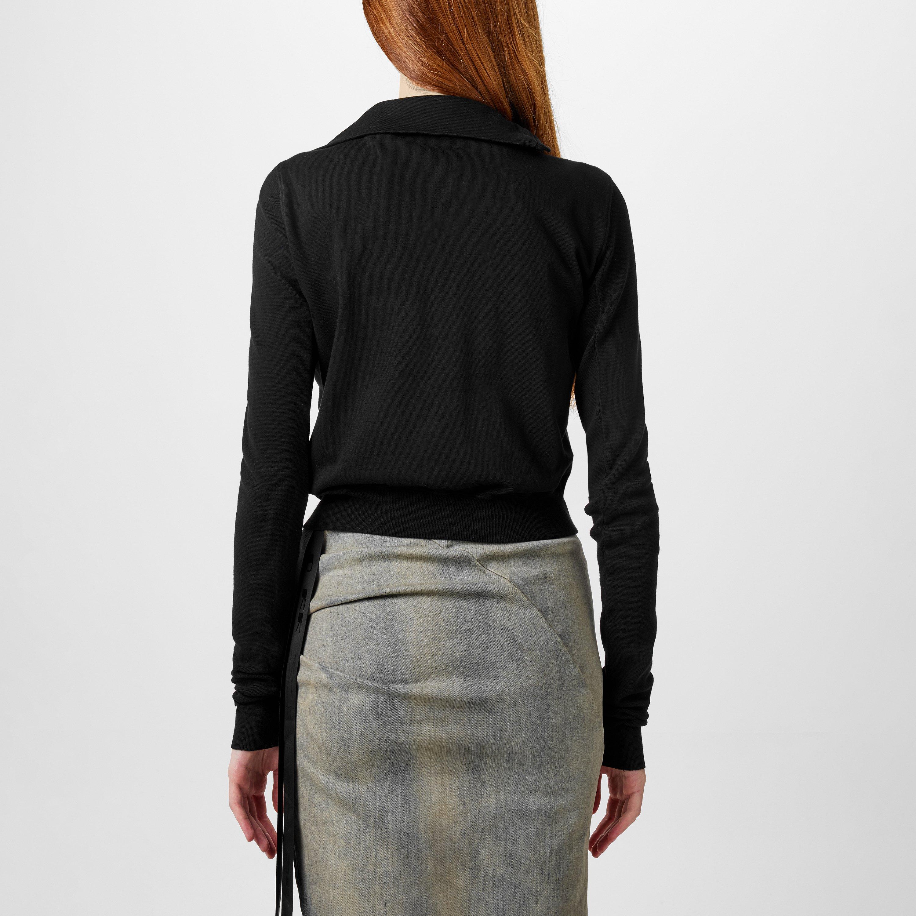 Black - Rick Owens Drkshdw - Women's Mountain Full-Zip Fleece - 3