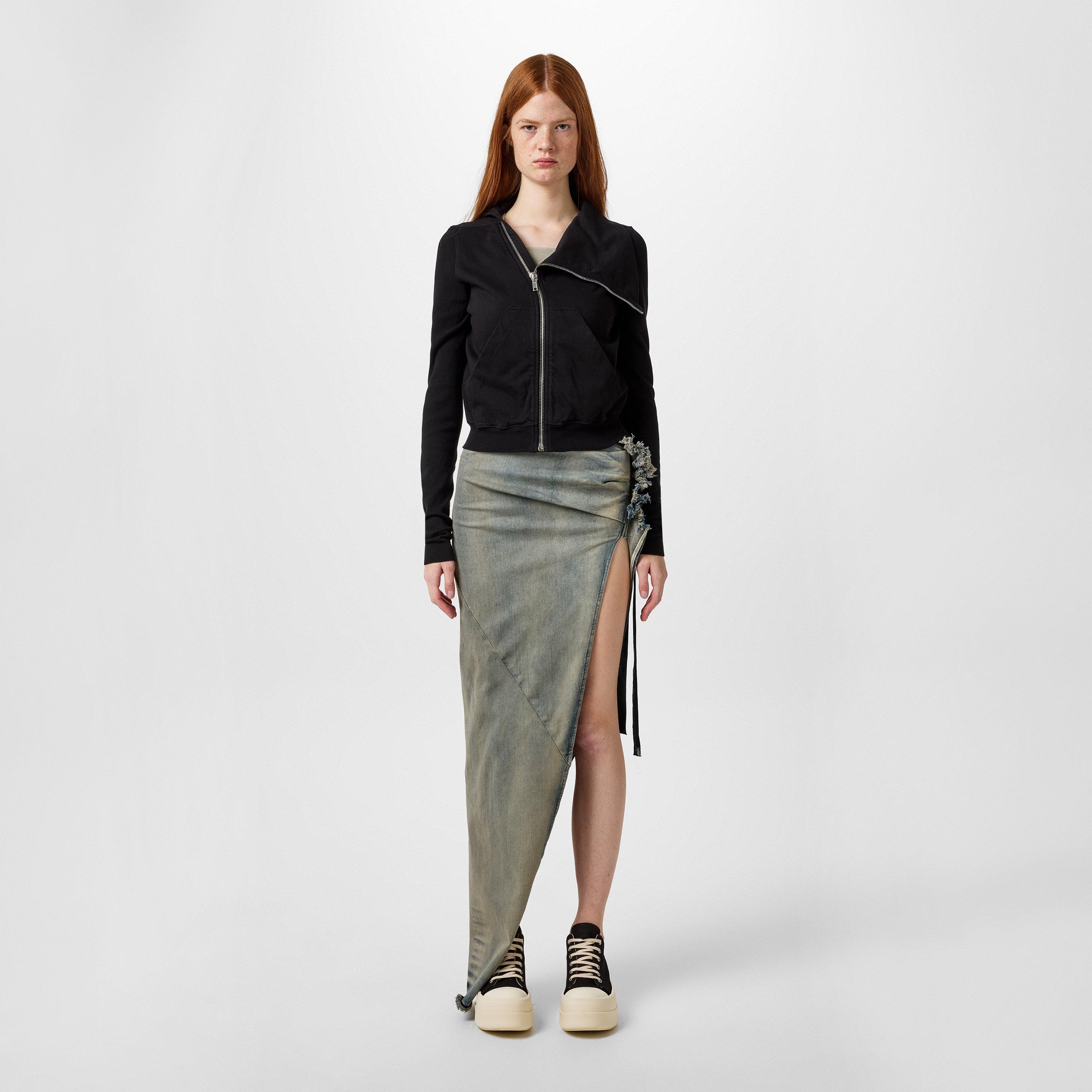 Black - Rick Owens Drkshdw - Women's Mountain Full-Zip Fleece - 4