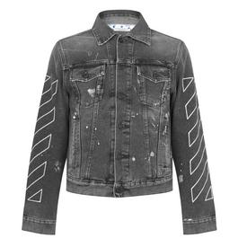 Off White Outline Denim Jacket