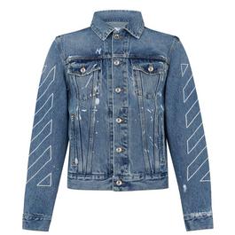 Off White Outline Denim Jacket