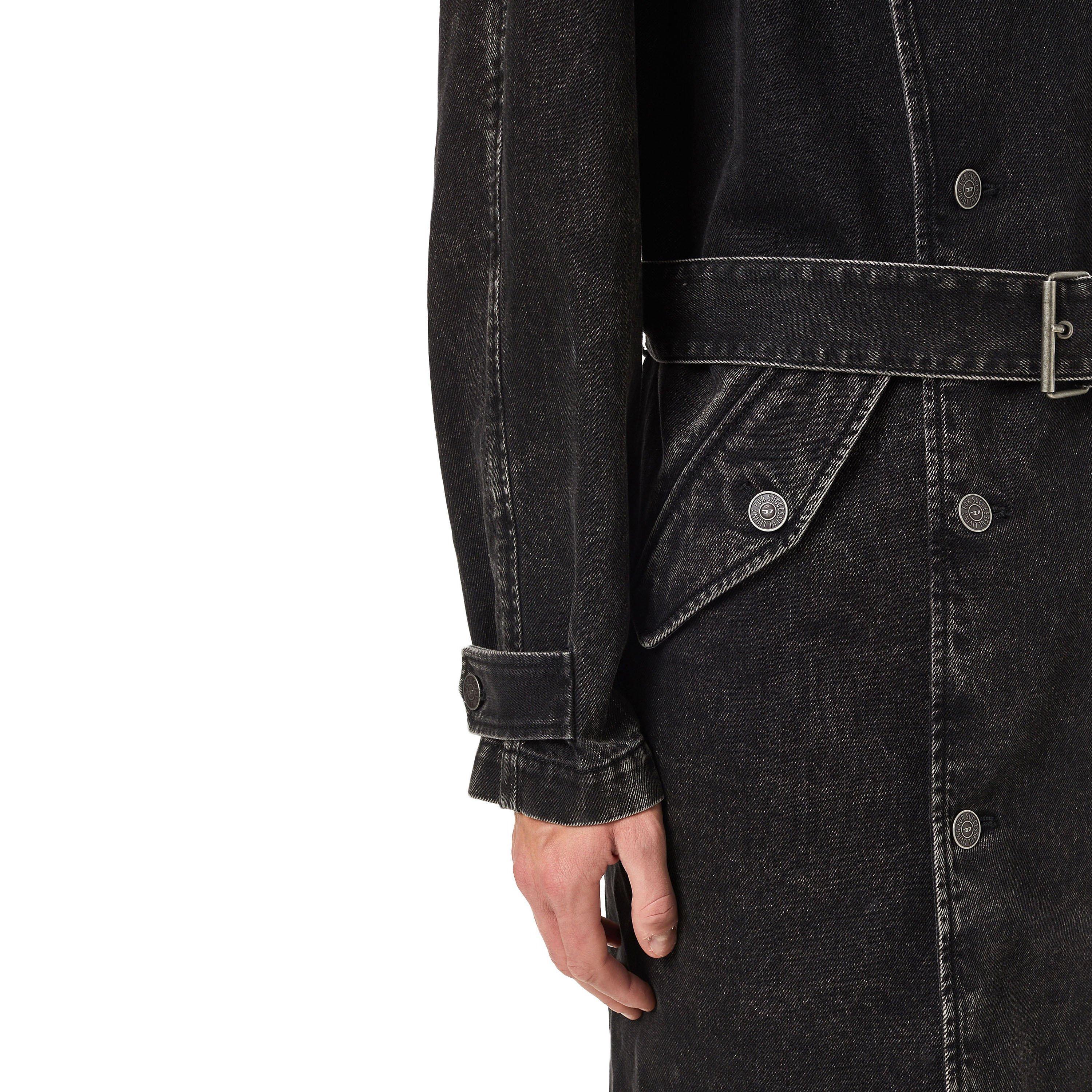 Black 02 - Diesel - Men's  Delrir Long Sleeve Denim Jacket - 6