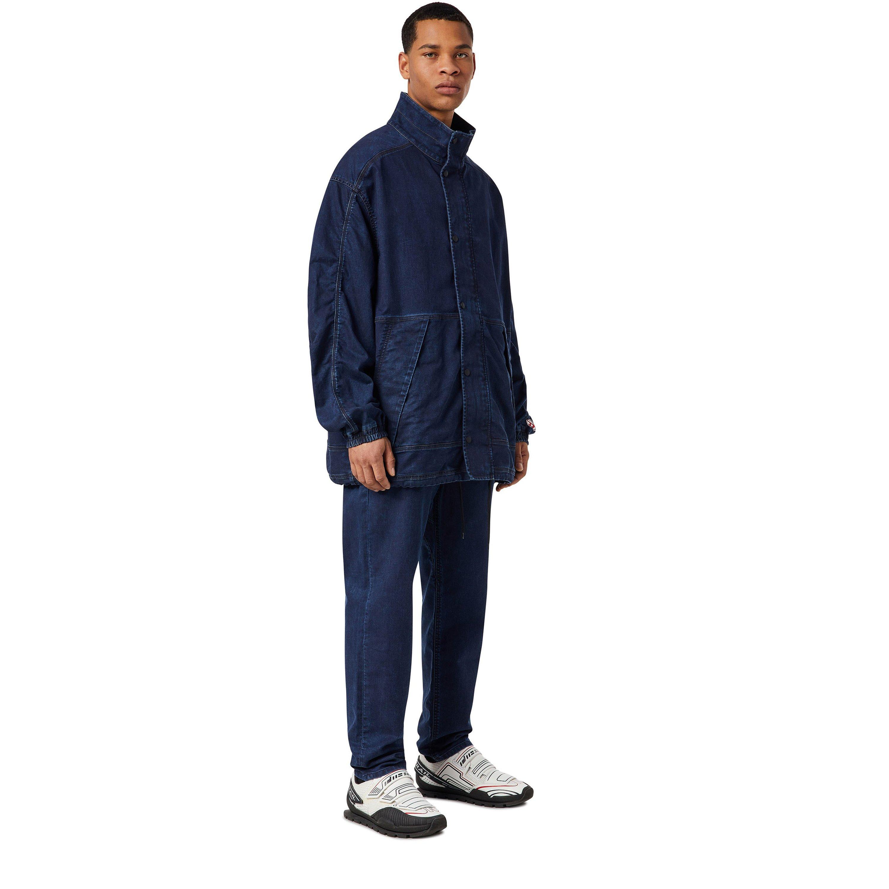 Blue 01 - Diesel - Men's Rodney Denim Long Sleeve Oversized Fit Jacket - 4