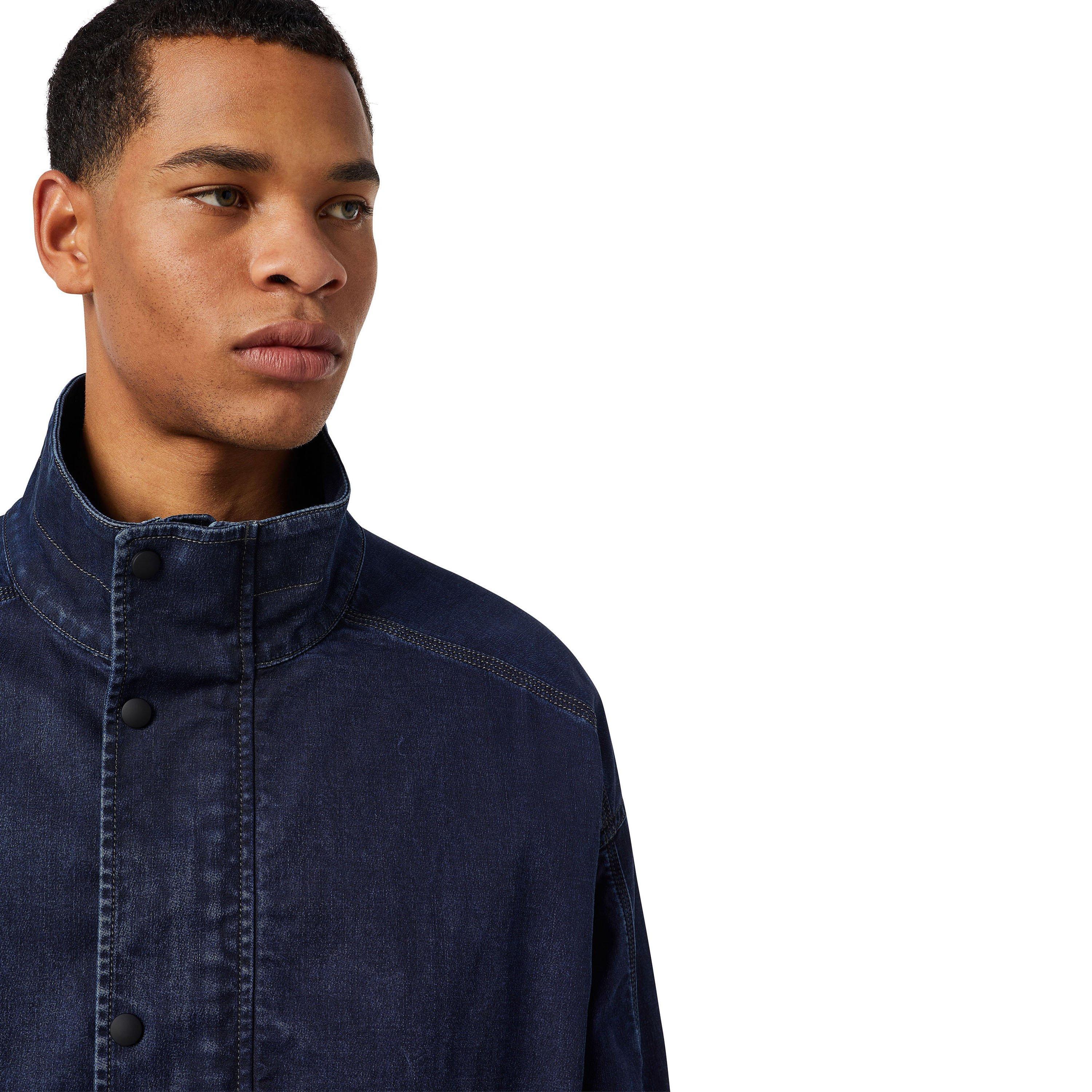 Blue 01 - Diesel - Men's Rodney Denim Long Sleeve Oversized Fit Jacket - 5