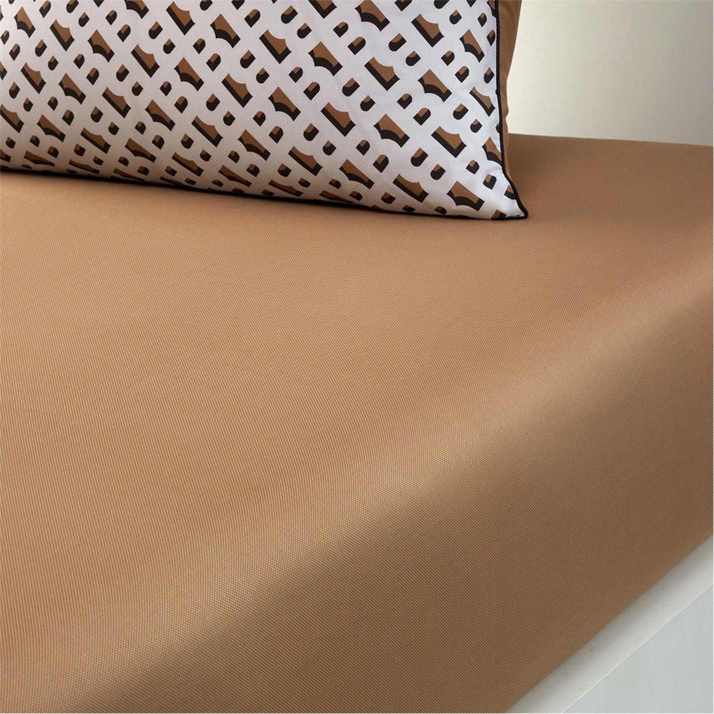 Boss Home  B Monogram Fitted Sheet -  - Double