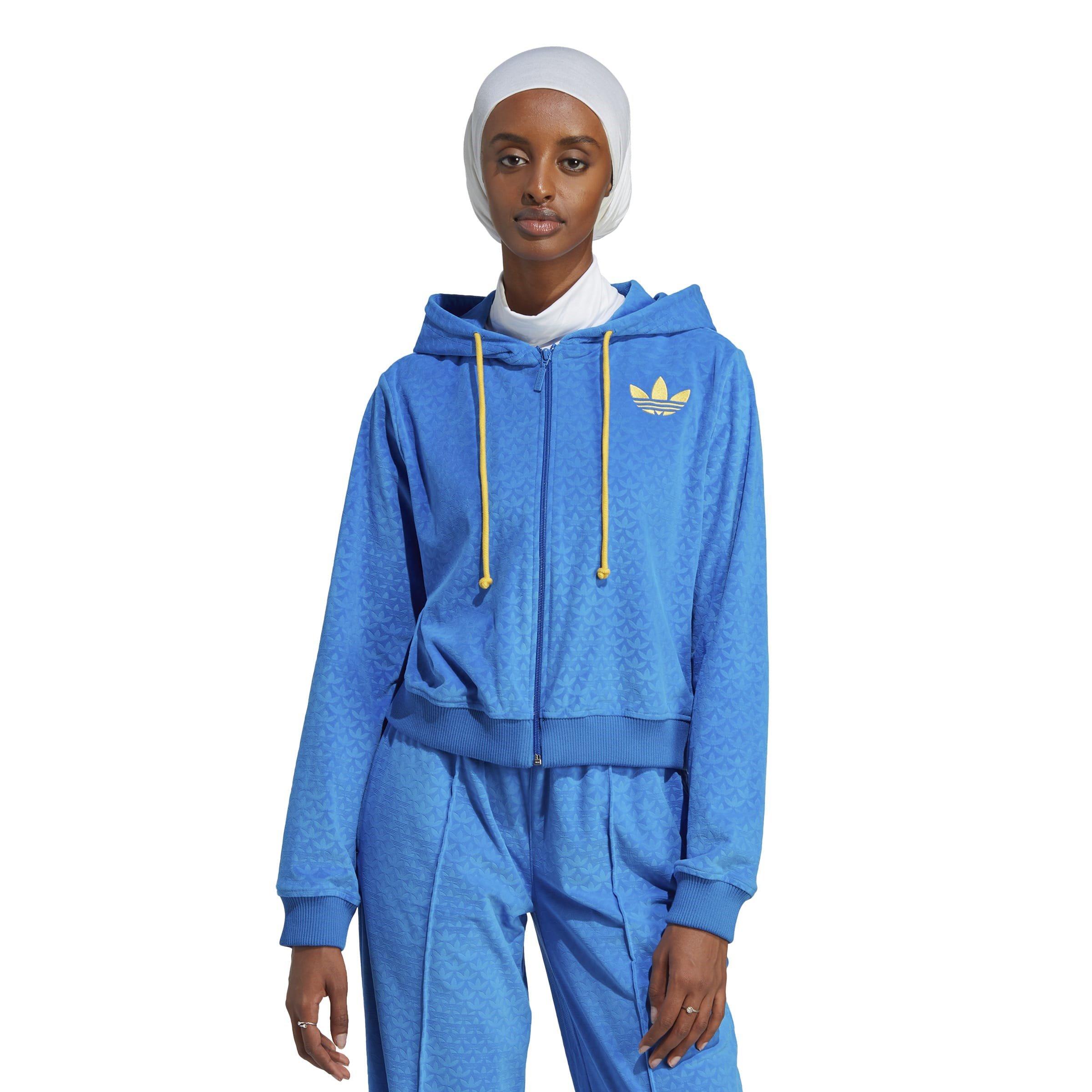 adidas Originals | Adicolour 70s Velour Zip Hoodie | Full