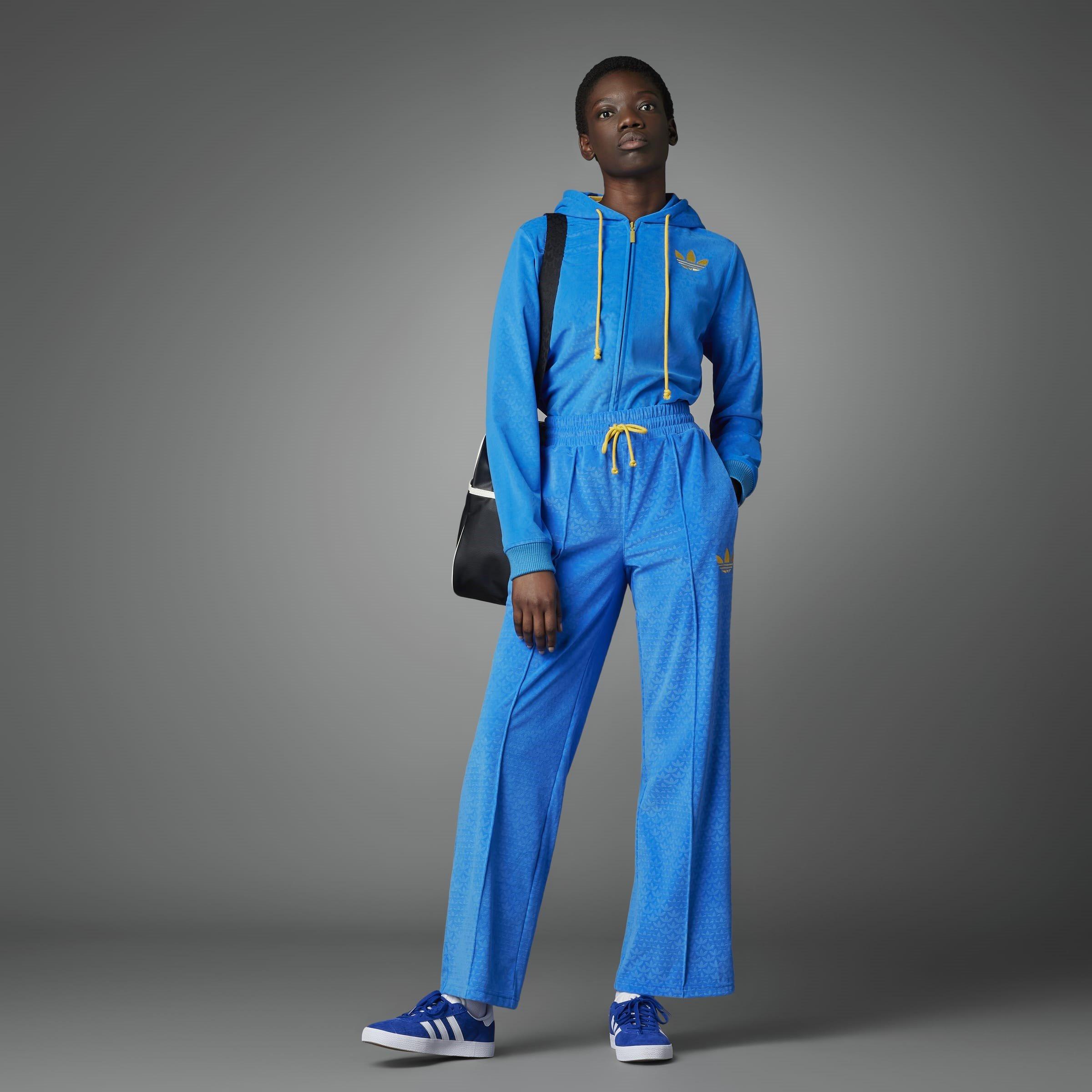 【激渋70s vintage adidas velours tracksuit】 adidas Originals | Adicolour 70s Velour Zip Hoodie | Full Zip