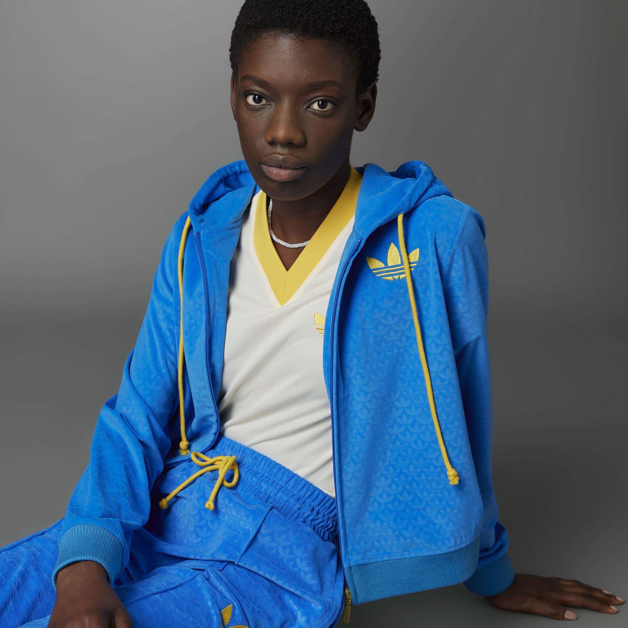 adidas Originals | Adicolour 70s Velour Zip Hoodie | Full