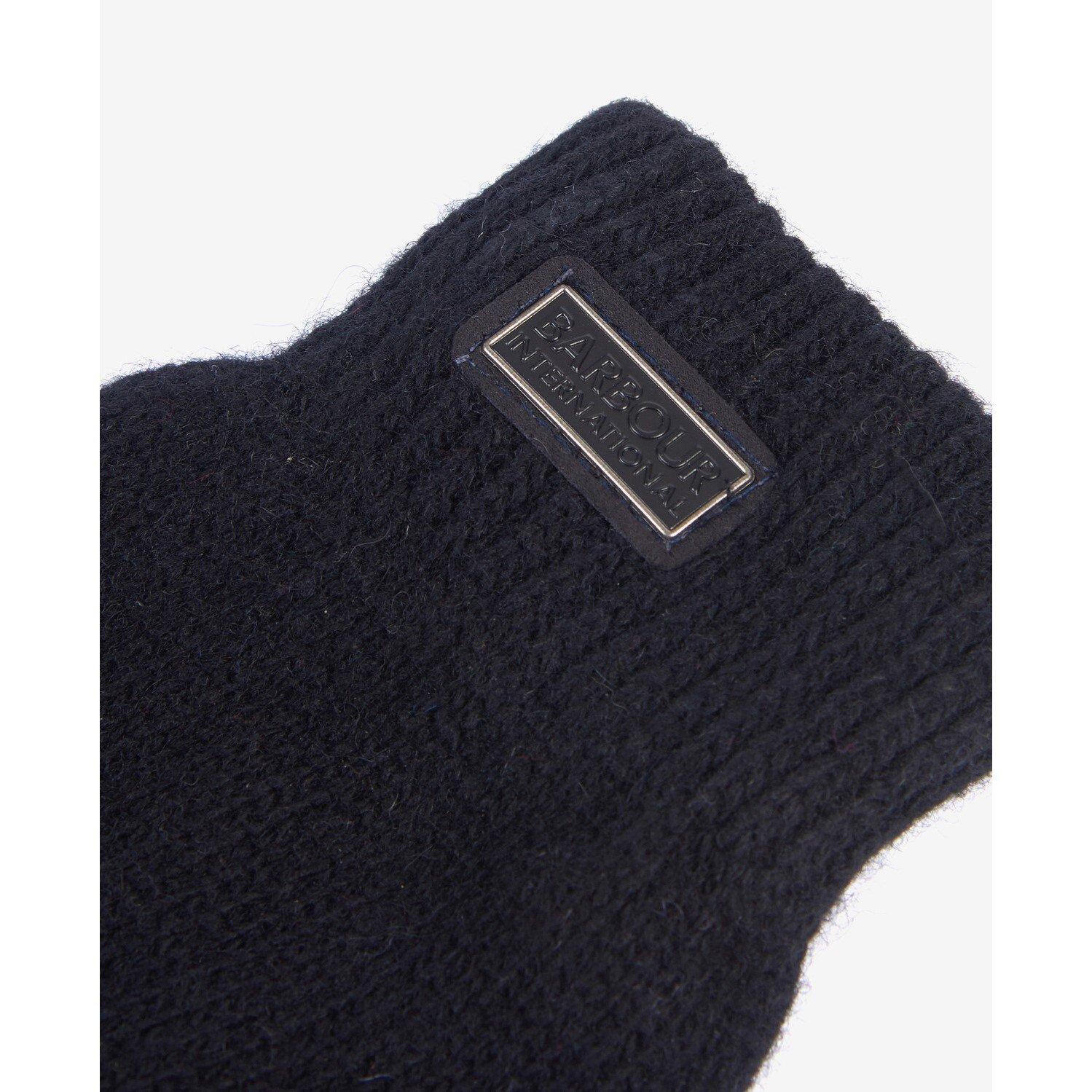 Black/Gunmetal - Barbour International - Sensor Knitted Gloves - 3
