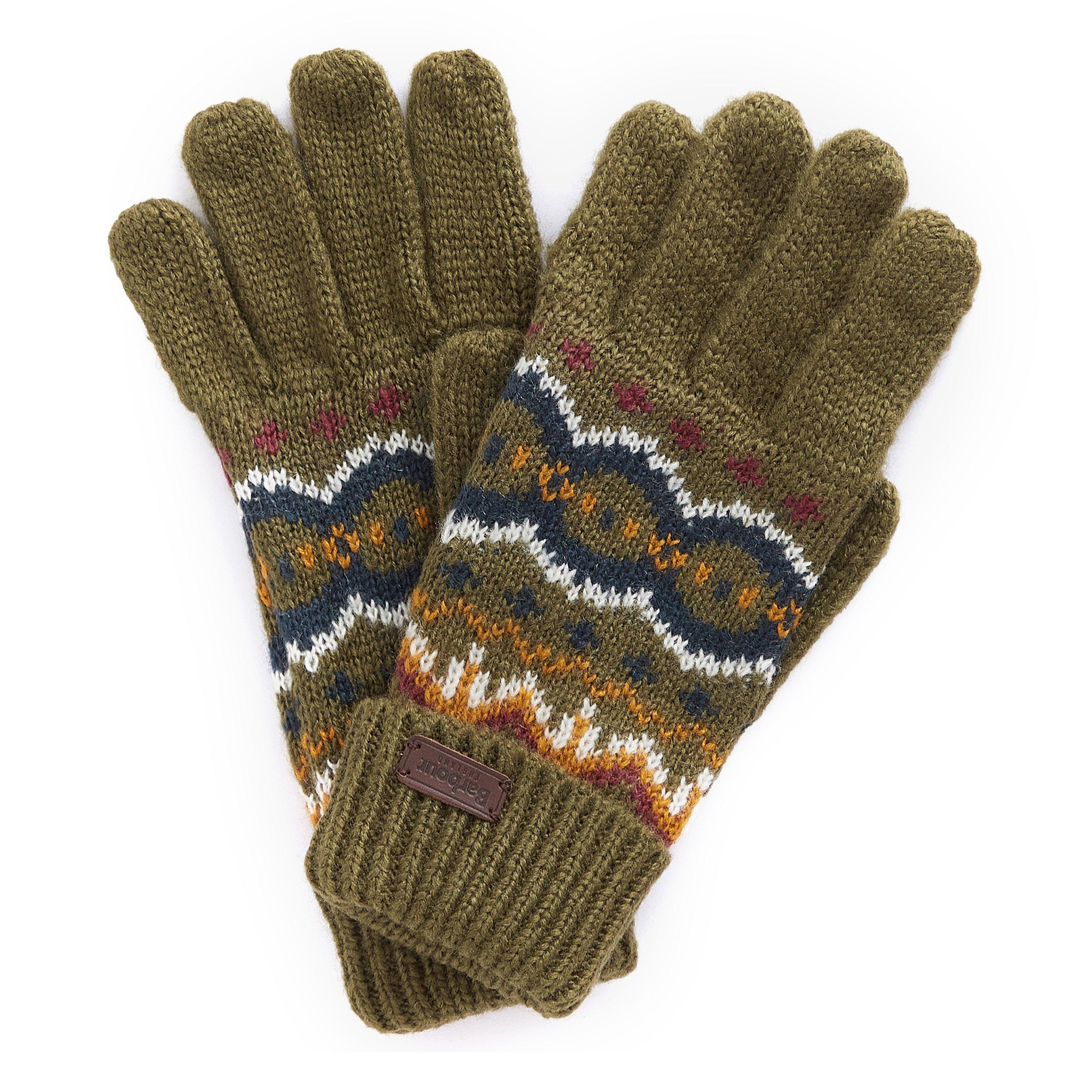 Olive OL11 - Barbour - Case Fair Isle Gloves
