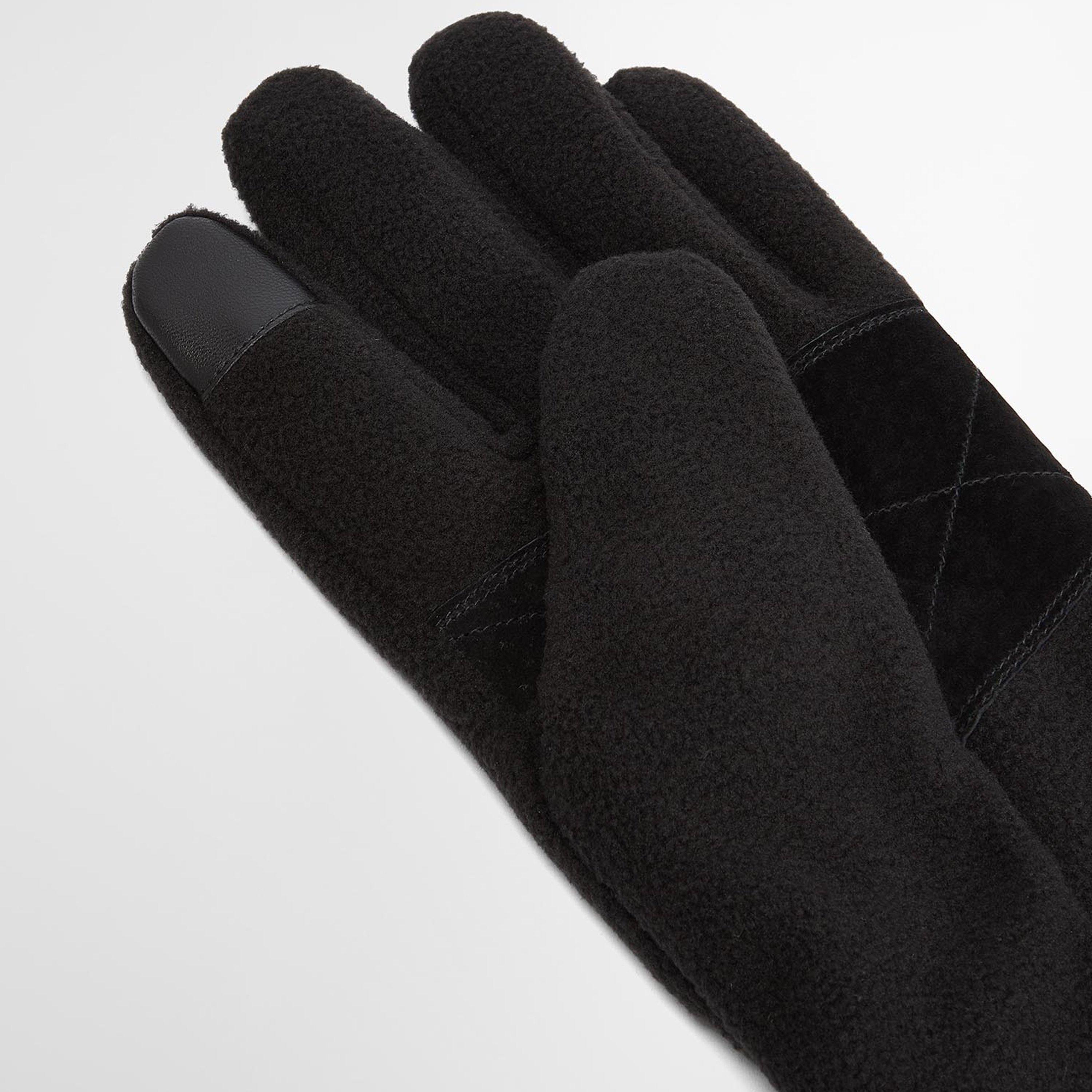 Black BK12 - Barbour - Coalford Fleece Gloves - 2