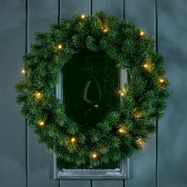 The Spirit Of Christmas Studio 40cm Pre Lit Mixed Wreath