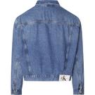 burberry calverton shirt jacket - stone island button up fitted jacket item - BOXY OVERSIZED DENIM JACKET - 7