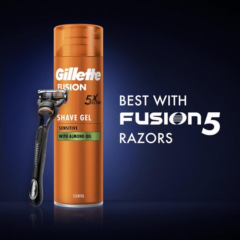 Noir / Orange - Gillette - Fusion Giftset - 8
