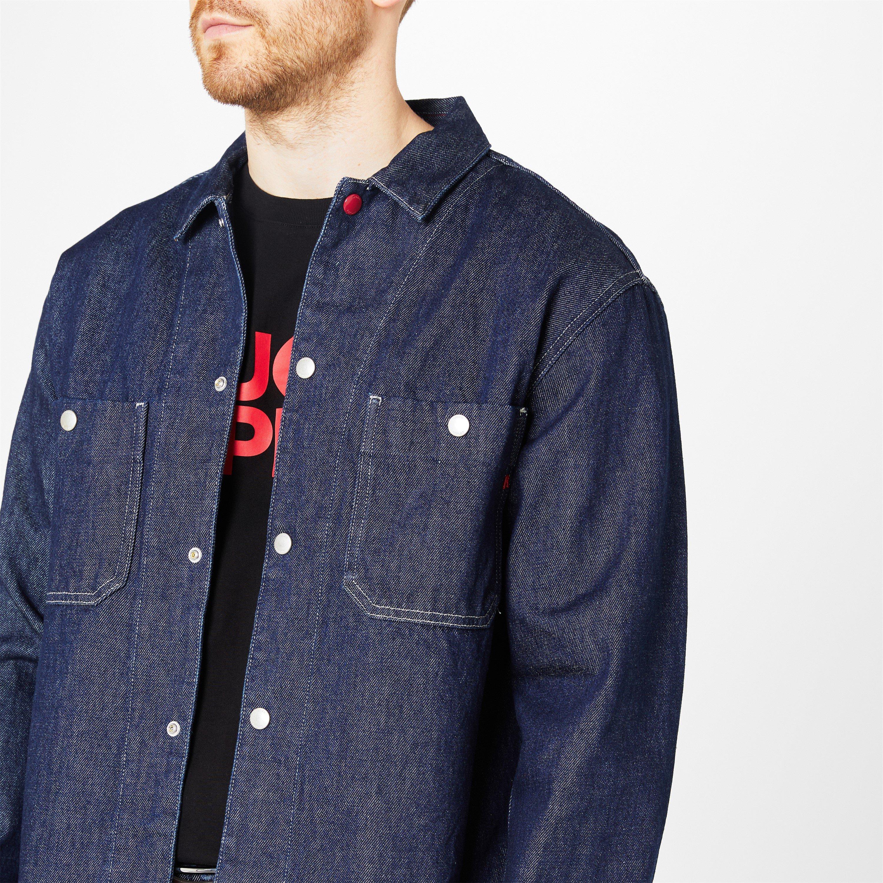 Dark Wash 007 - Hugo x Replay - Men's Sarto Oversized Cotton Long Sleeve Denim Jacket - 4