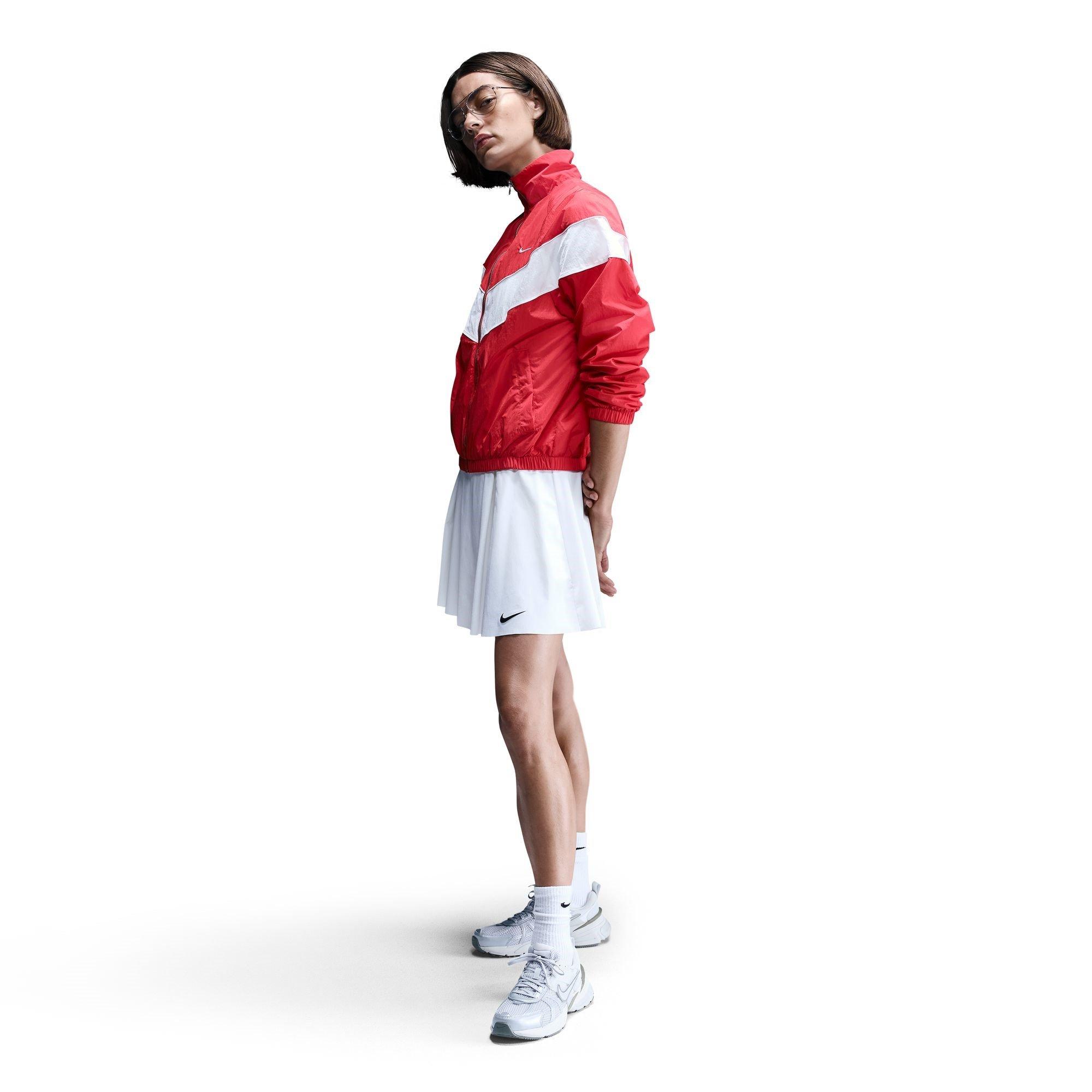 Red/Sail - Nike - Oversized Zip-Up Jacket Womens - 3