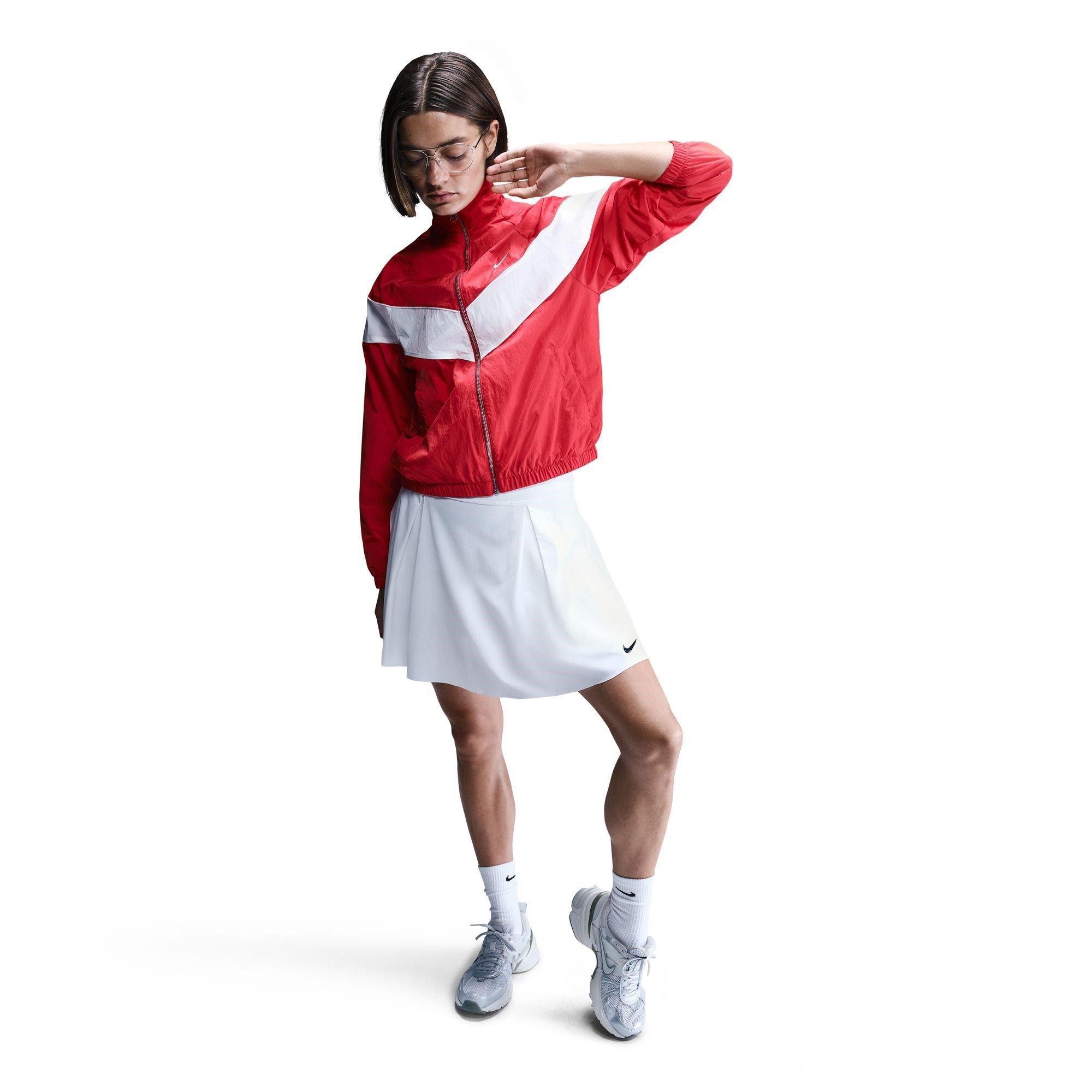 Red/Sail - Nike - Oversized Zip-Up Jacket Womens - 4