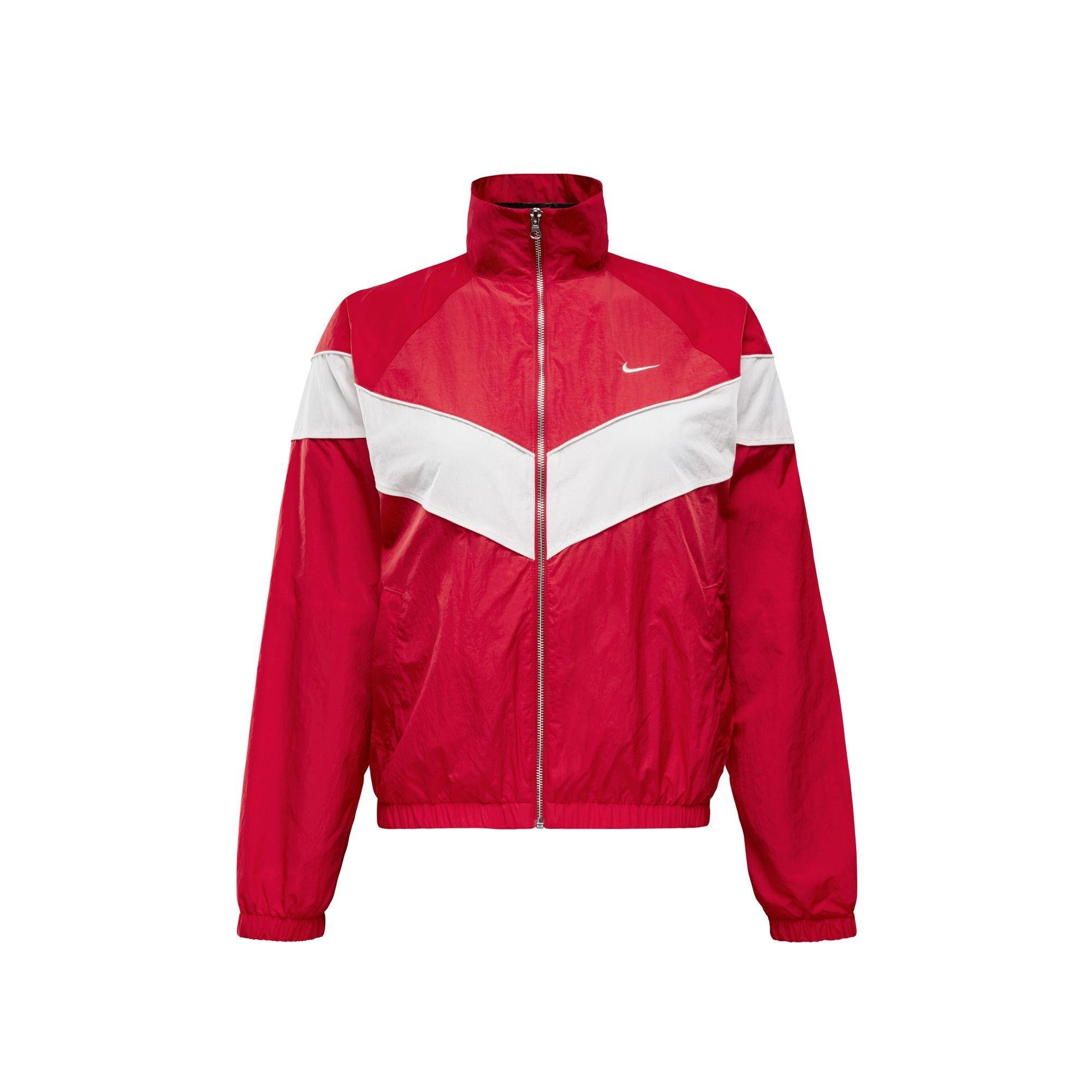 Red/Sail - Nike - Oversized Zip-Up Jacket Womens - 6