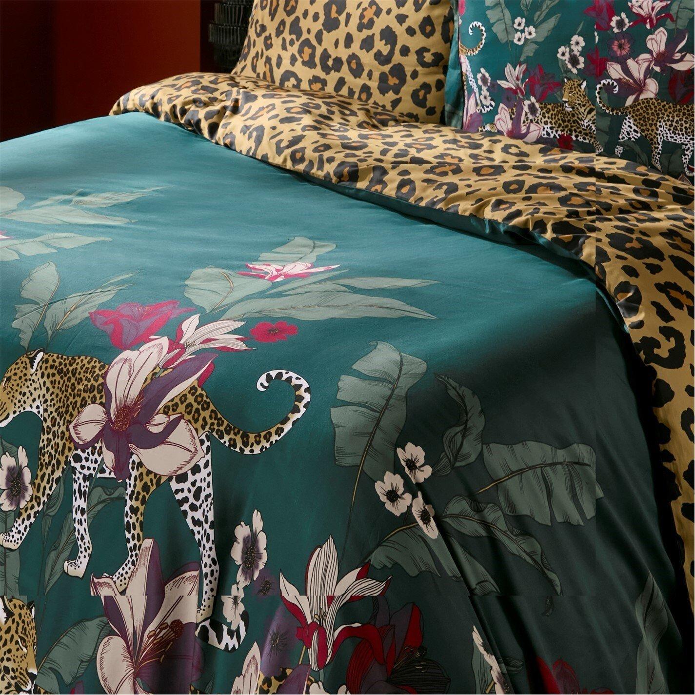 Leopard Print - Biba - Biba Jungle leopard Reversible Duvet and Pillowcase Set - 3