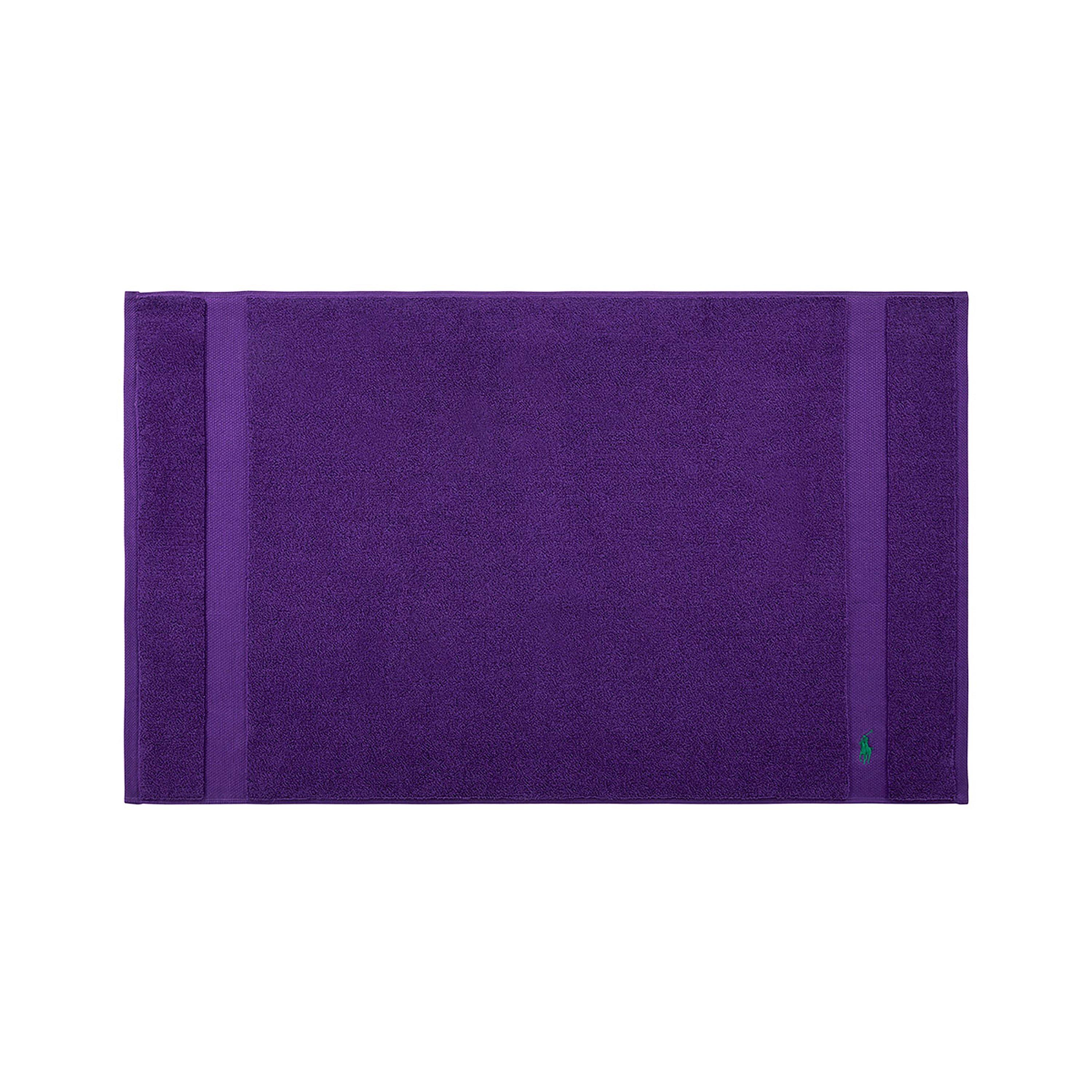 Ralph Lauren Home  Purple Chalet Polo Player Bath Mats - 55x90cm