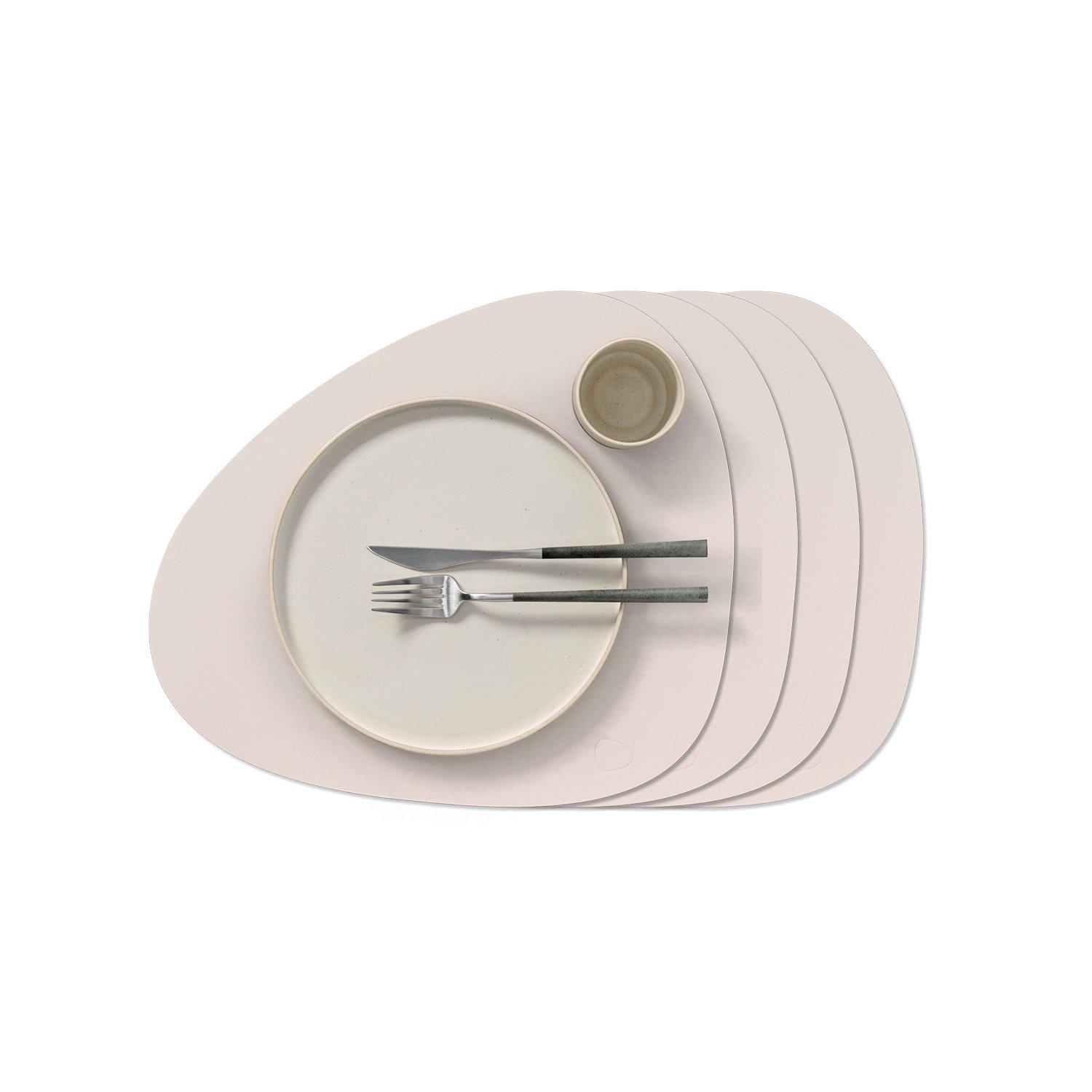 Soft Nude - LIND DNA - Curved Placemats - Set of 4 - 1